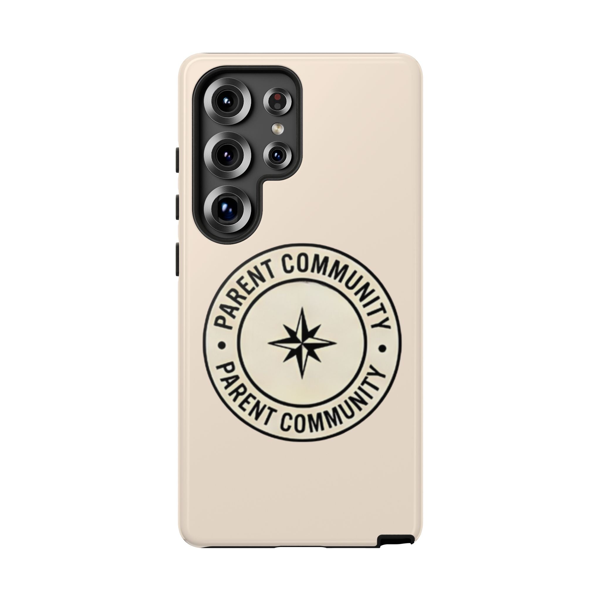 Parent Community Tough Phone Case — Durable Compass Logo Protective Cover