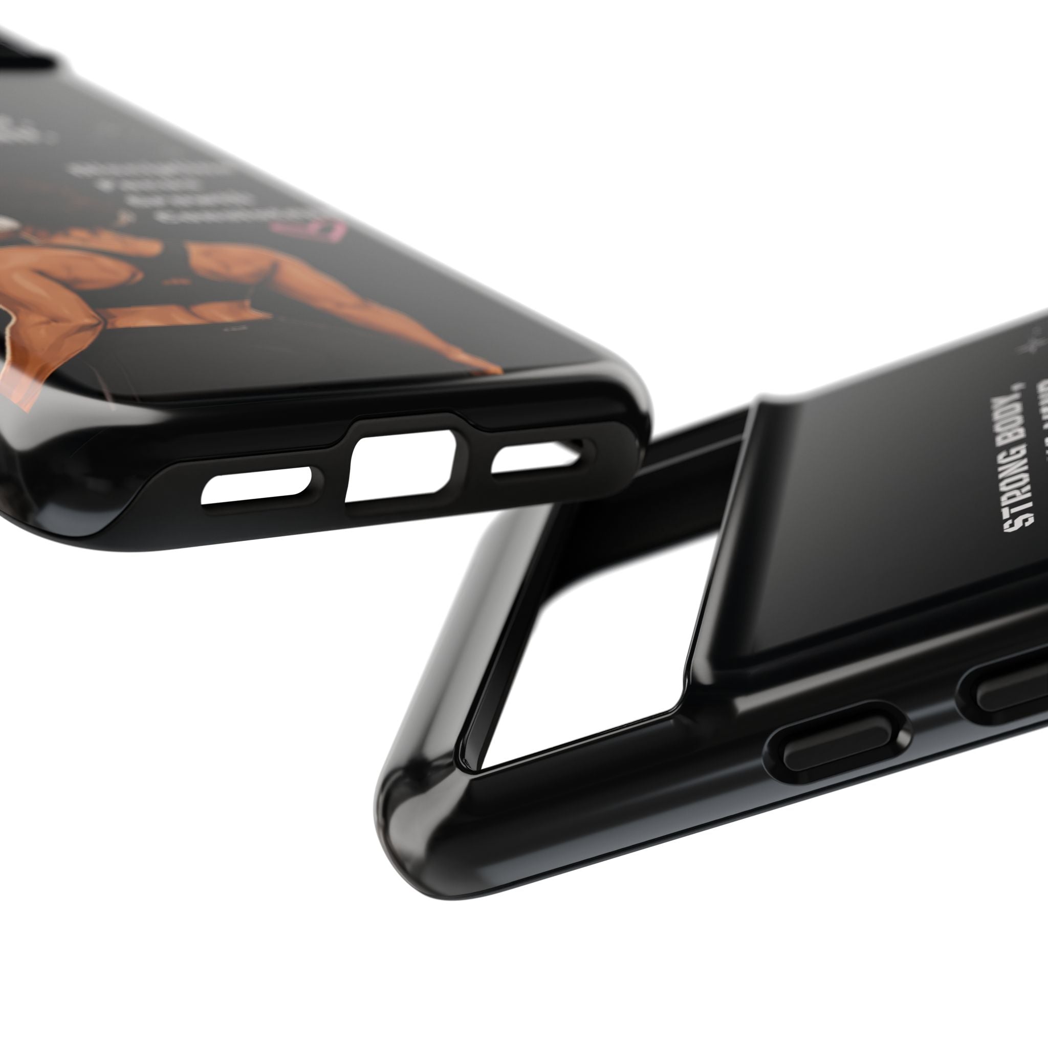 Strong Body, Strong Mind Phone Case — Motivational Fitness Protective Case