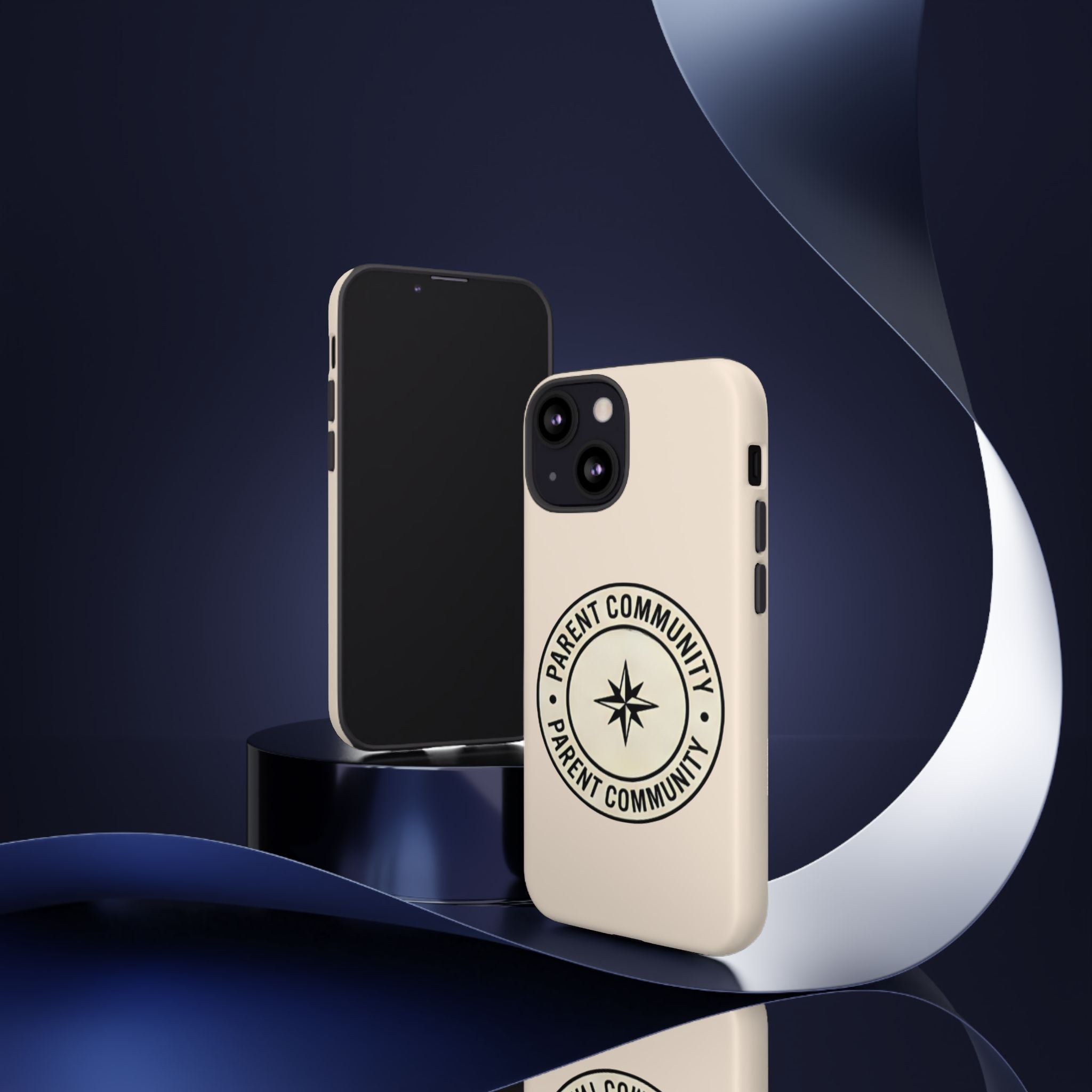 Parent Community Tough Phone Case — Durable Compass Logo Protective Cover