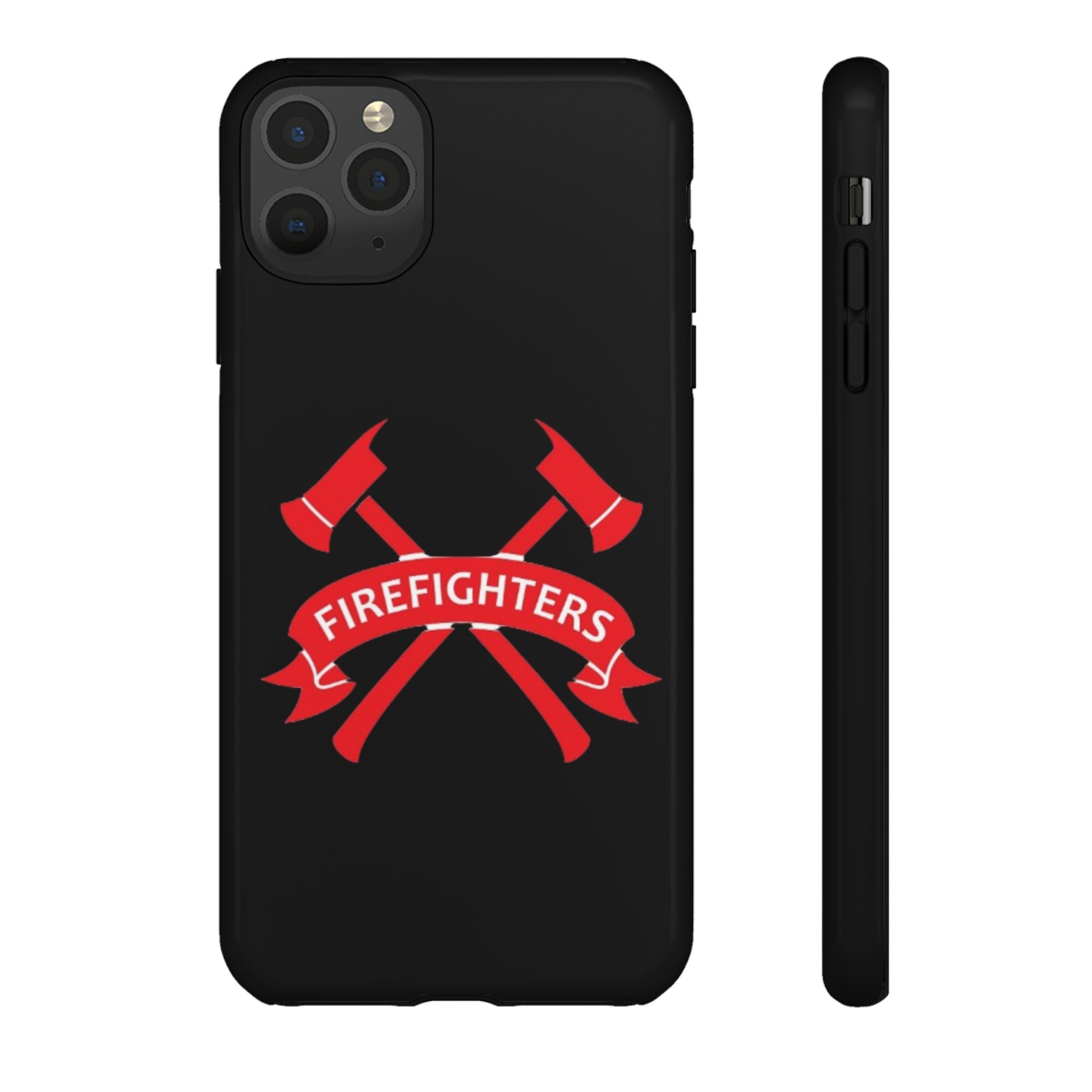 Firefighters Tough Phone Case — Red Crossed Axes Design