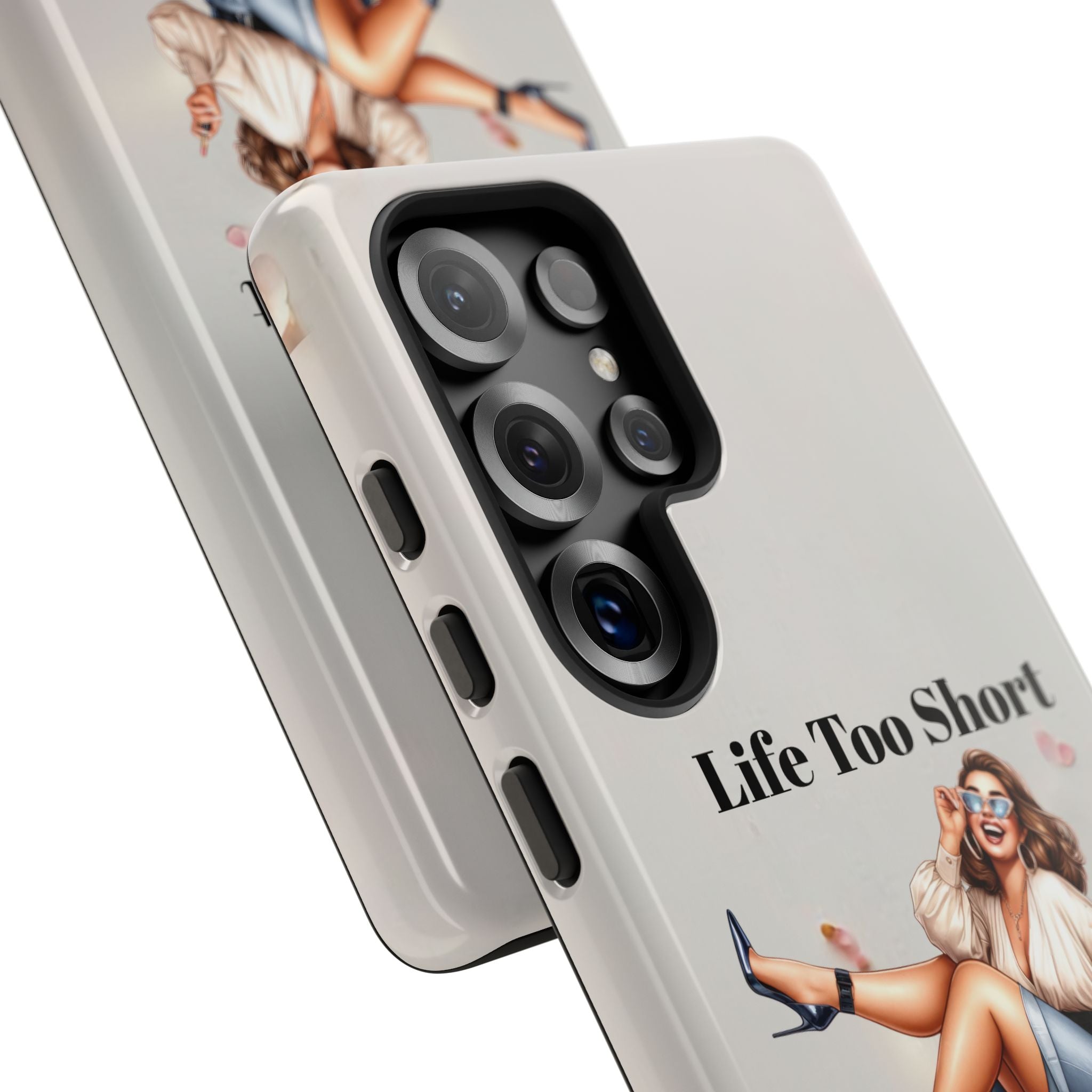 Phone Case — "Life Too Short For Empty Bag" Fashion Shopper Design