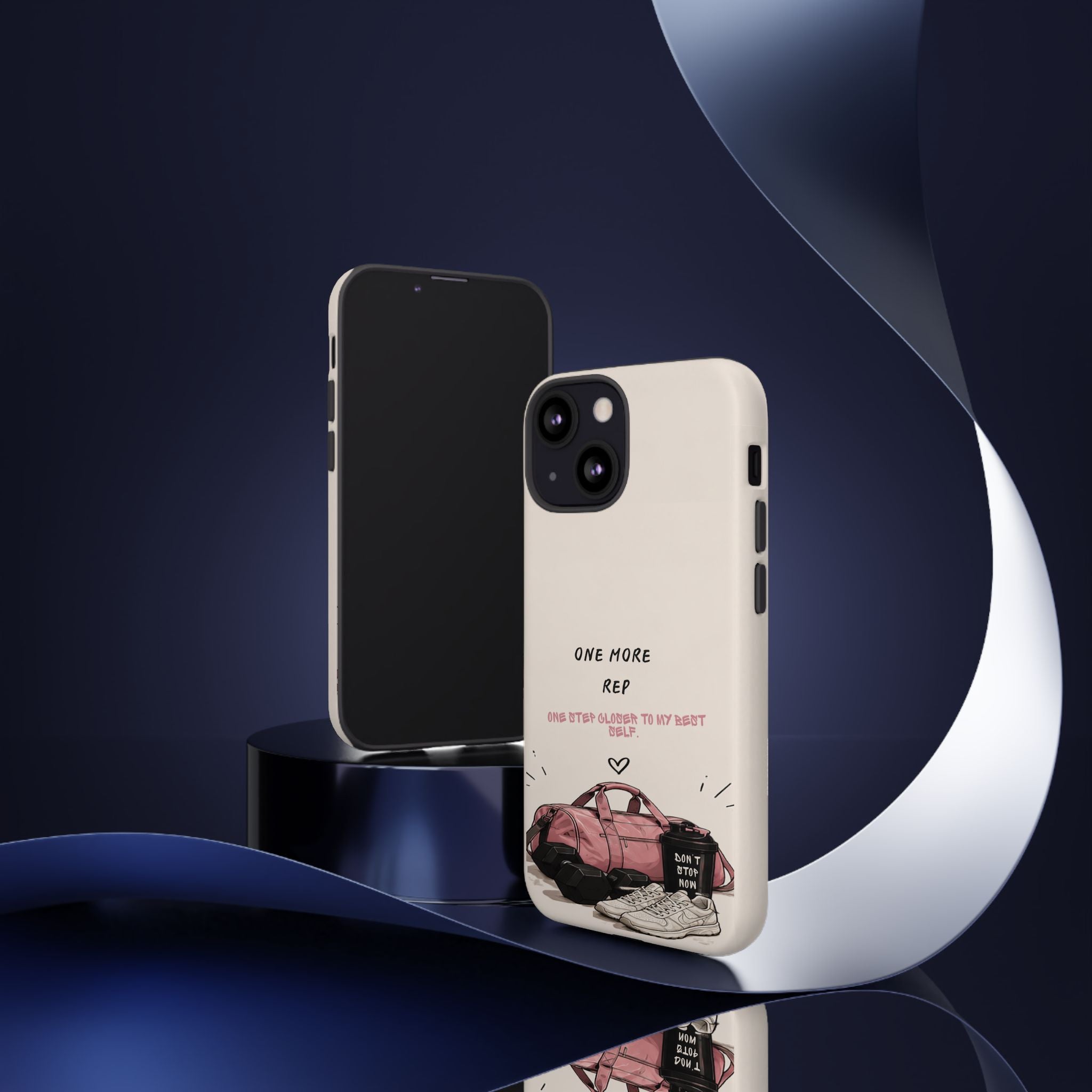 Gym Phone Case — "One More Rep" Workout Duffle & Sneakers Protective Case