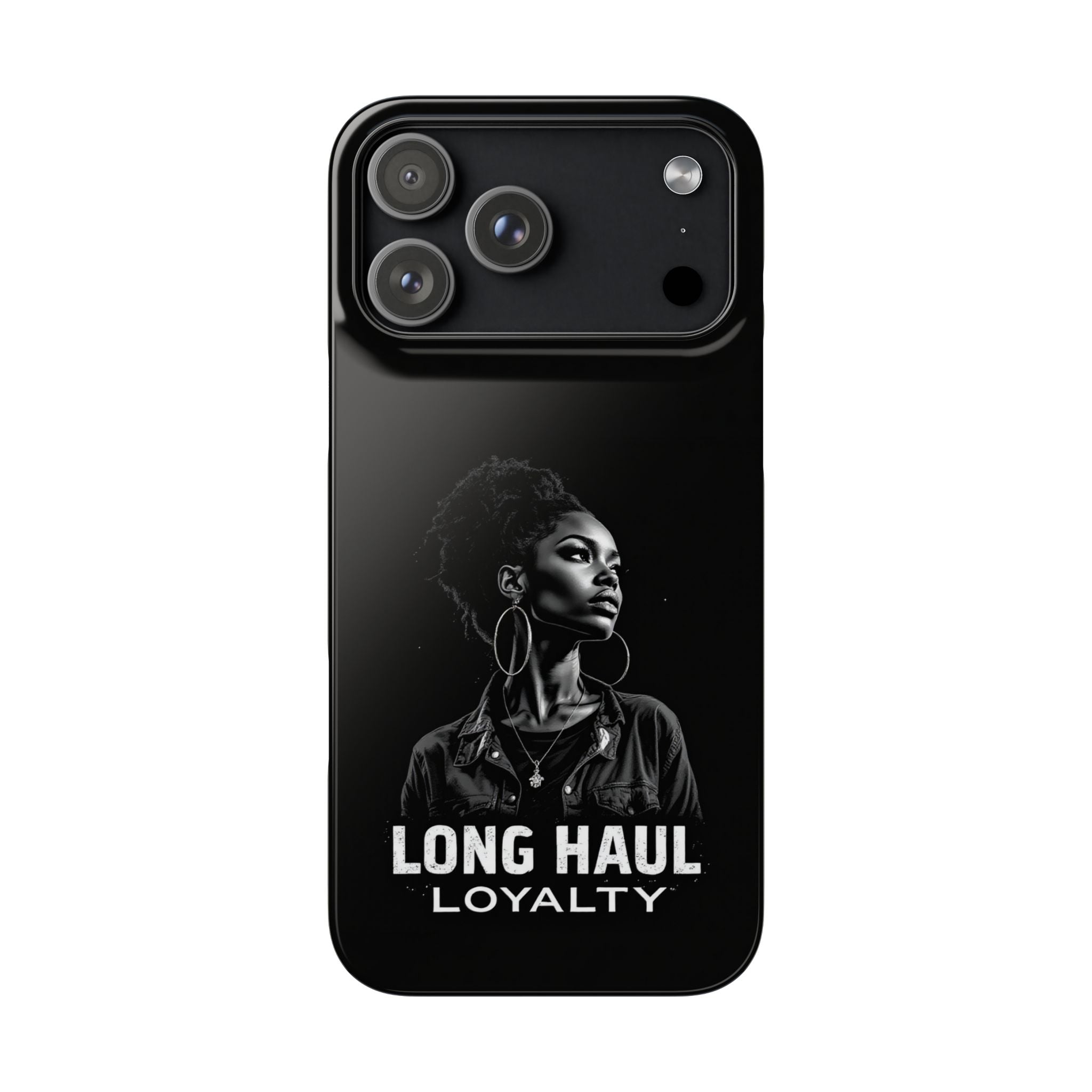 Phone Case — "Long Haul Loyalty" Black Portrait Snap Case