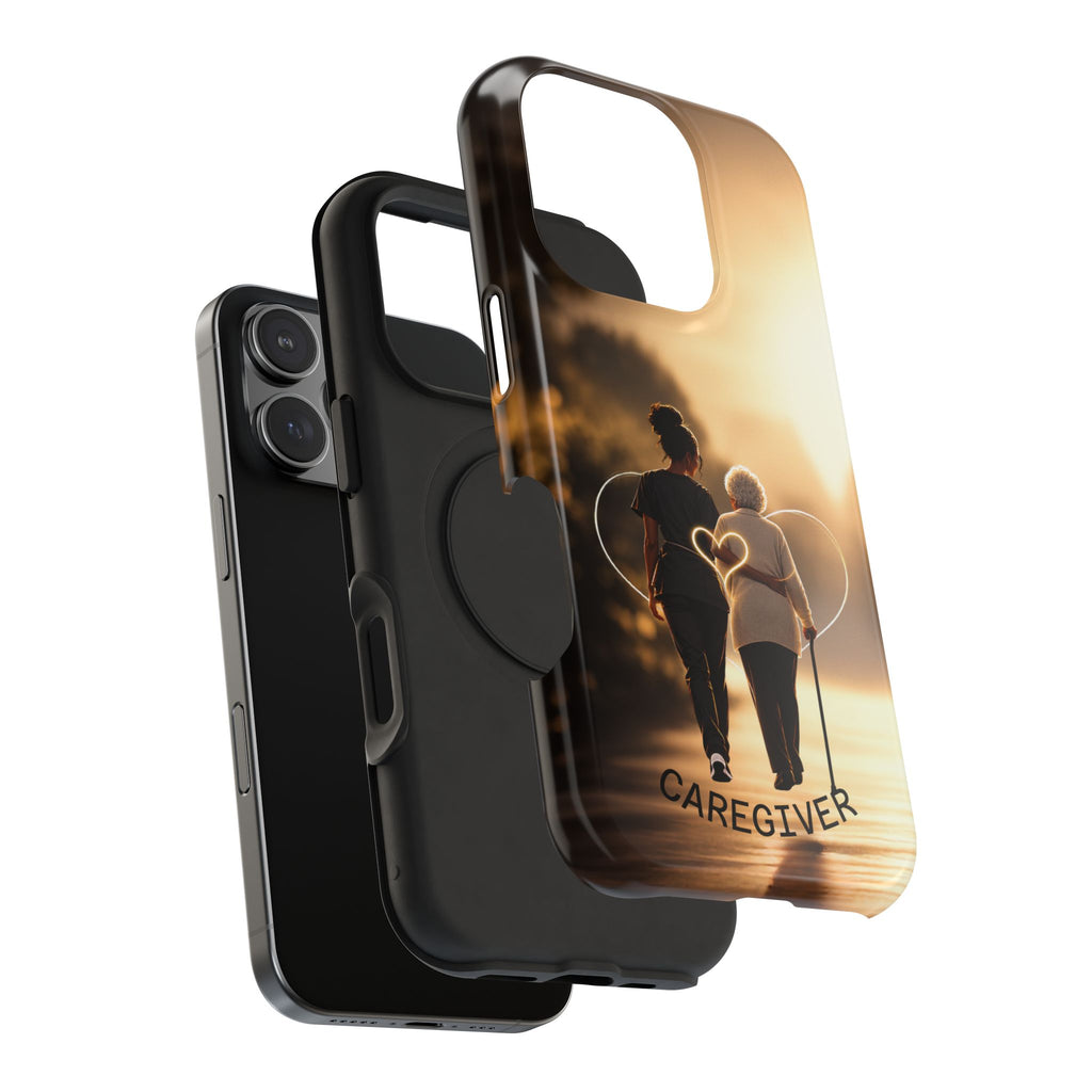 Caregiver Phone Case — Impact-Resistant Protective Case with Heart Design
