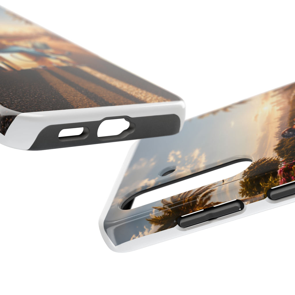 Sunset Roadtrip Tough Phone Case — Relaxed Traveler Design