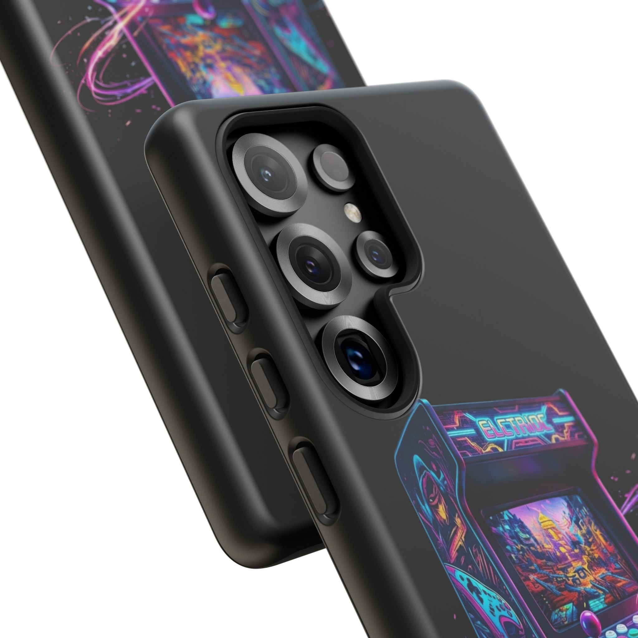Retro Arcade Phone Case — Neon Gaming Controller Design