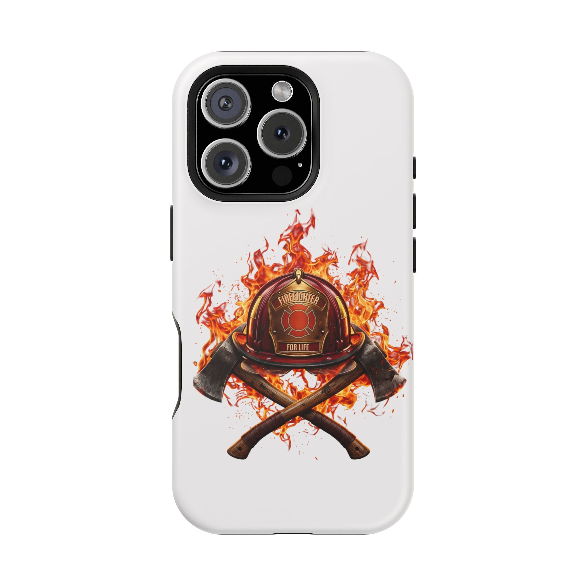 Firefighter Helmet Flames Phone Case — Station 117 Magnetic Impact-Resistant Case