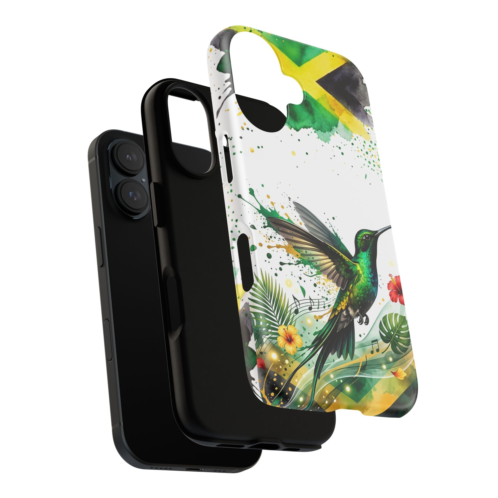Hummingbird Jamaica Tough Phone Case – Tropical Floral Protective Cover