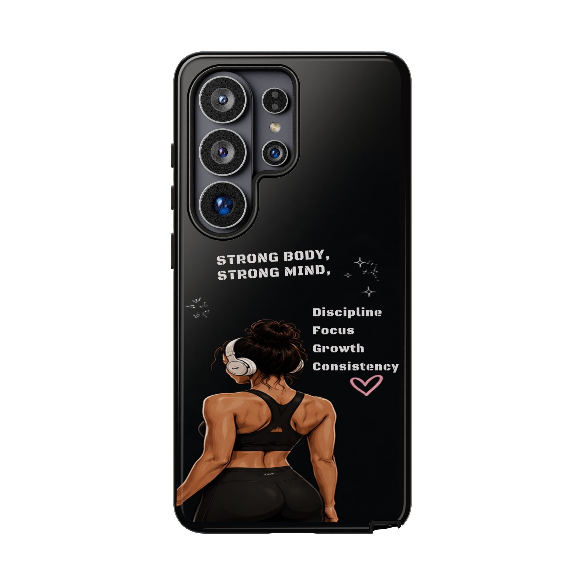 Strong Body, Strong Mind Phone Case — Motivational Fitness Protective Case