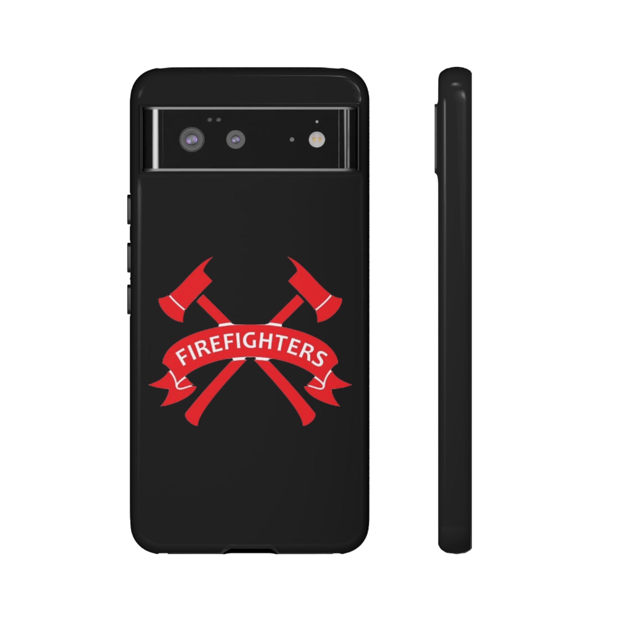 Firefighters Tough Phone Case — Red Crossed Axes Design