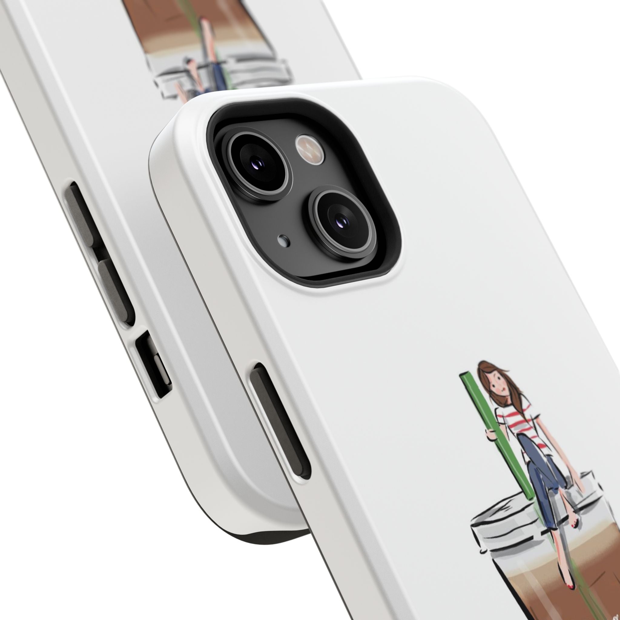 Iced Coffee & Me Phone Case — Cute Illustration 'Emotional Support Iced Coffee' Impact-Resistant Case