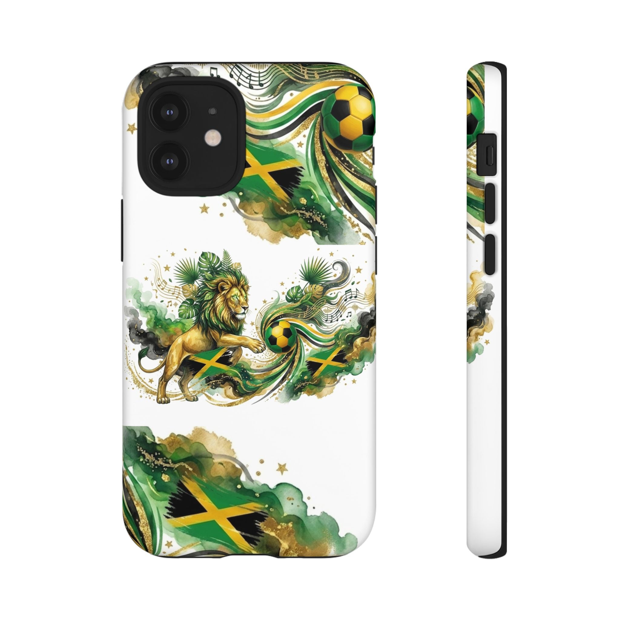 Jamaica Lion Phone Case — Jamaican Flag Rasta Protective Tough Case