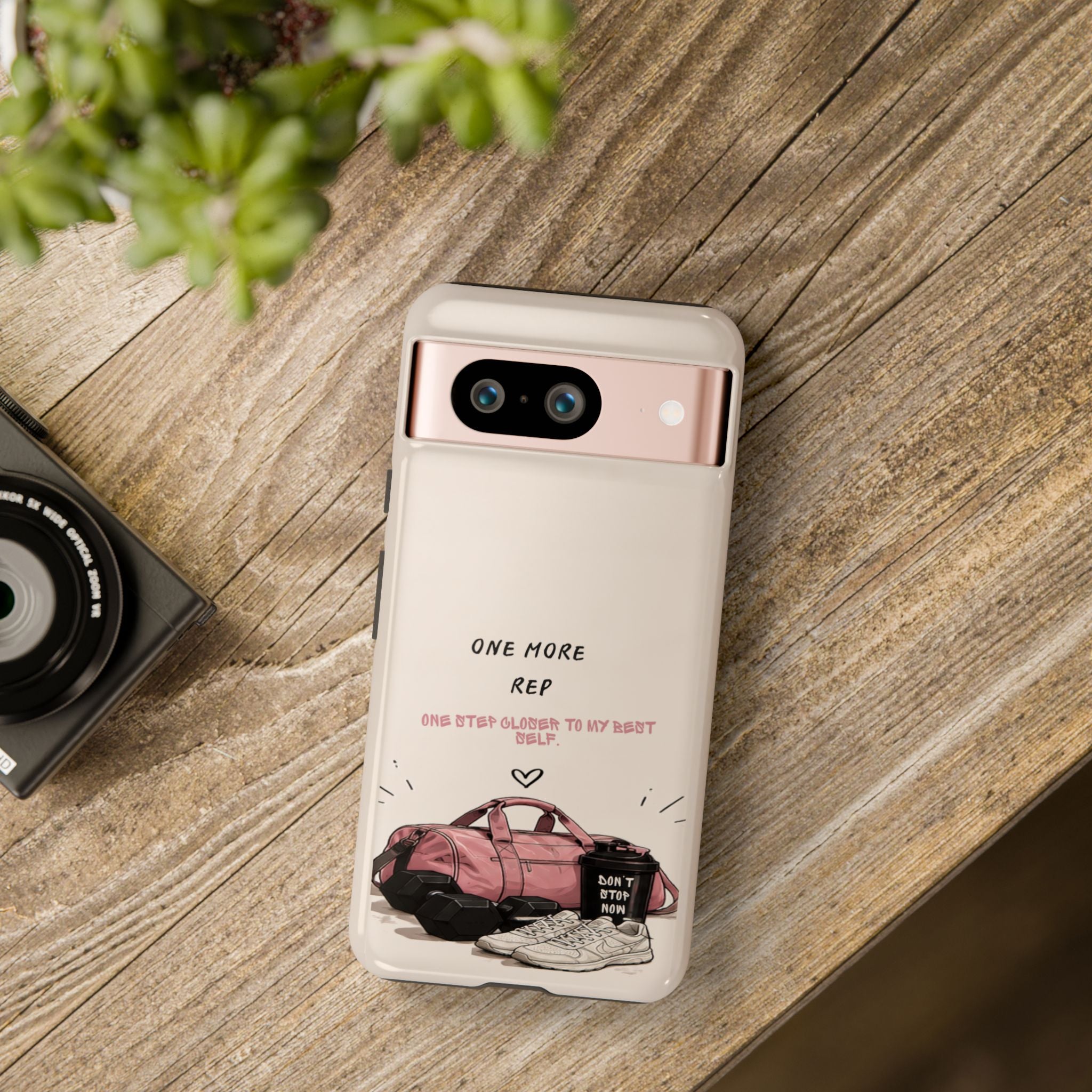 Gym Phone Case — "One More Rep" Workout Duffle & Sneakers Protective Case