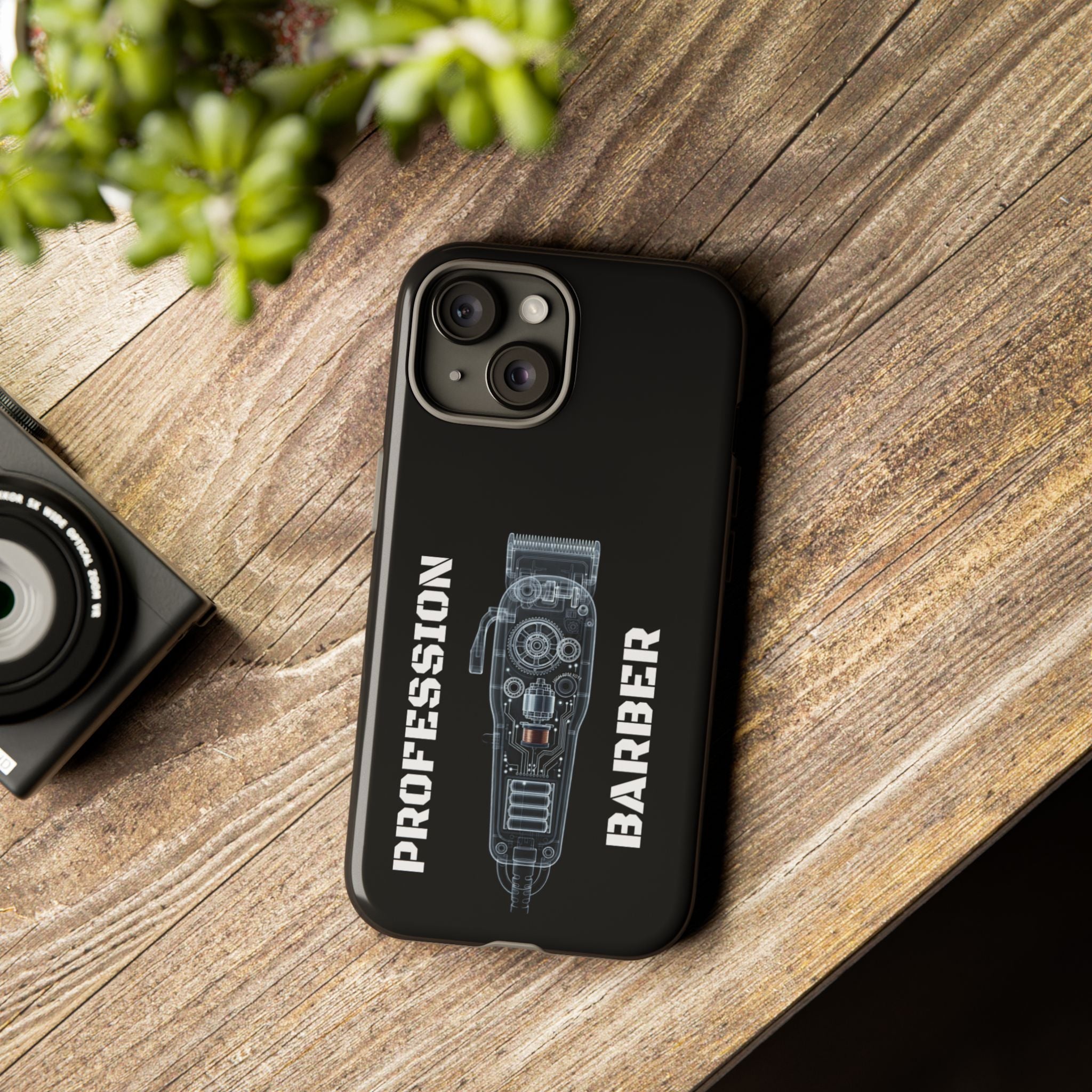 Barber Clip Cord X‑Ray Tough Phone Case – Professional Barber Gift