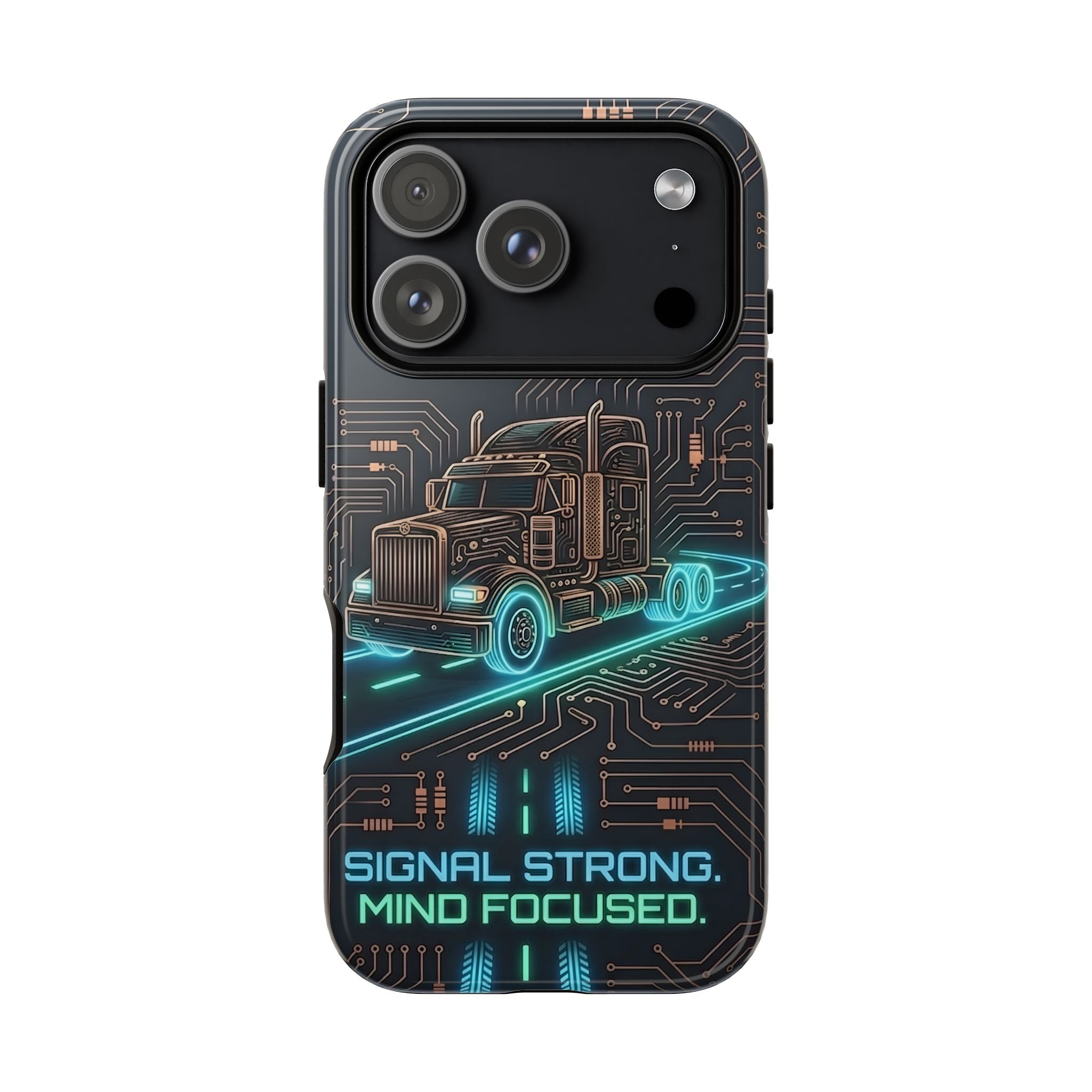 Truck Driver Gamer Phone Case — “Real Life. No Pause Button.”