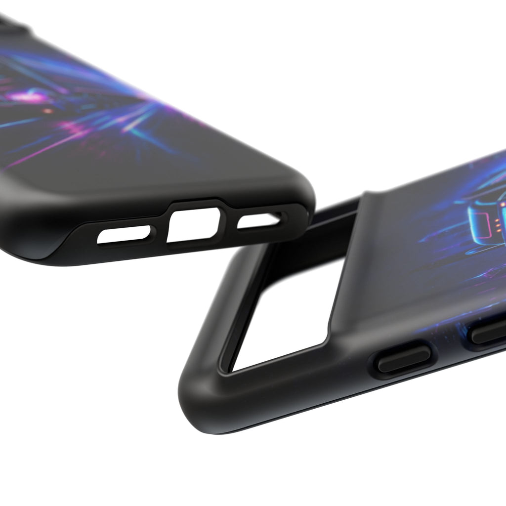 Neon Retro Rig Phone Case — Trucker Semi Truck Nightscape Protective Case