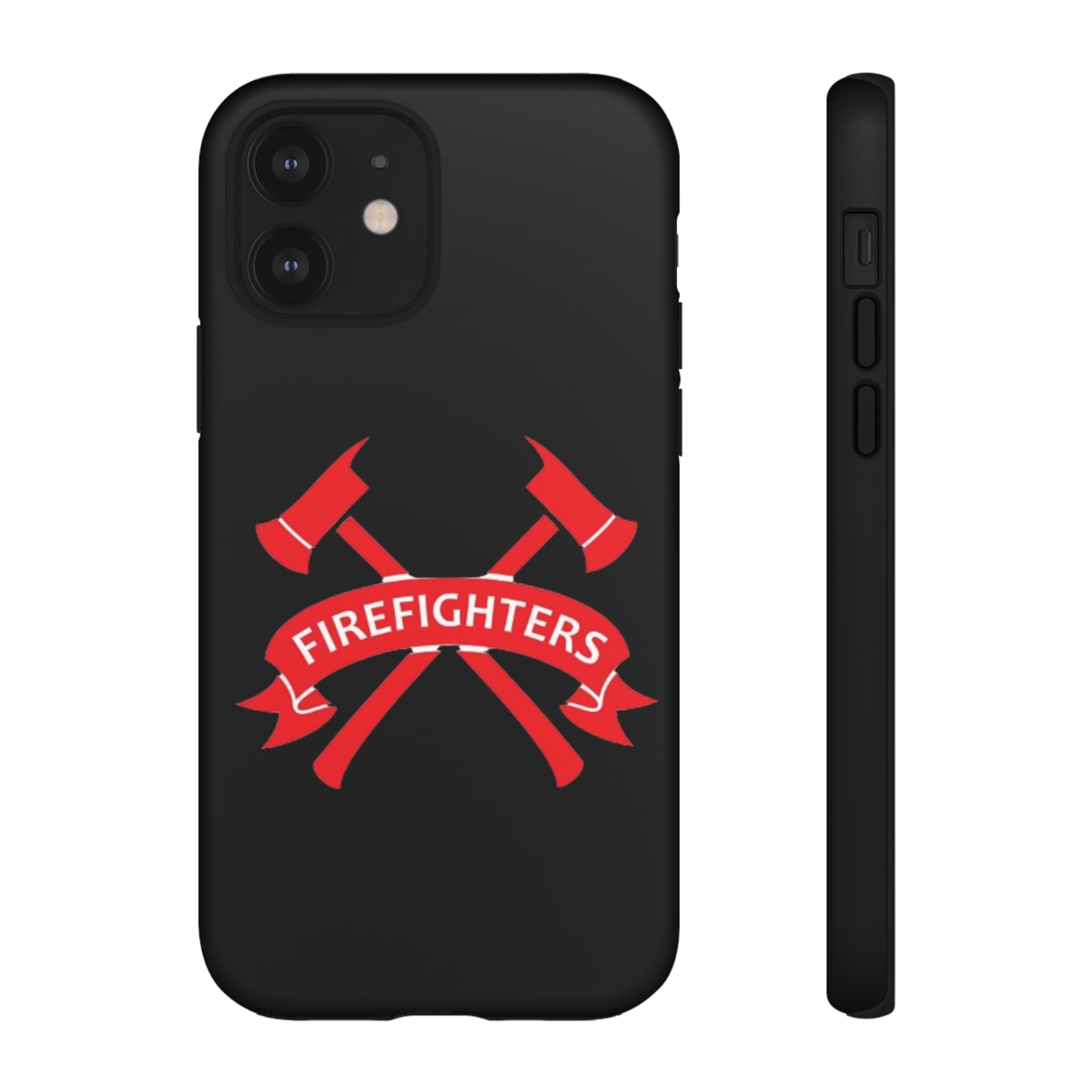 Firefighters Tough Phone Case — Red Crossed Axes Design