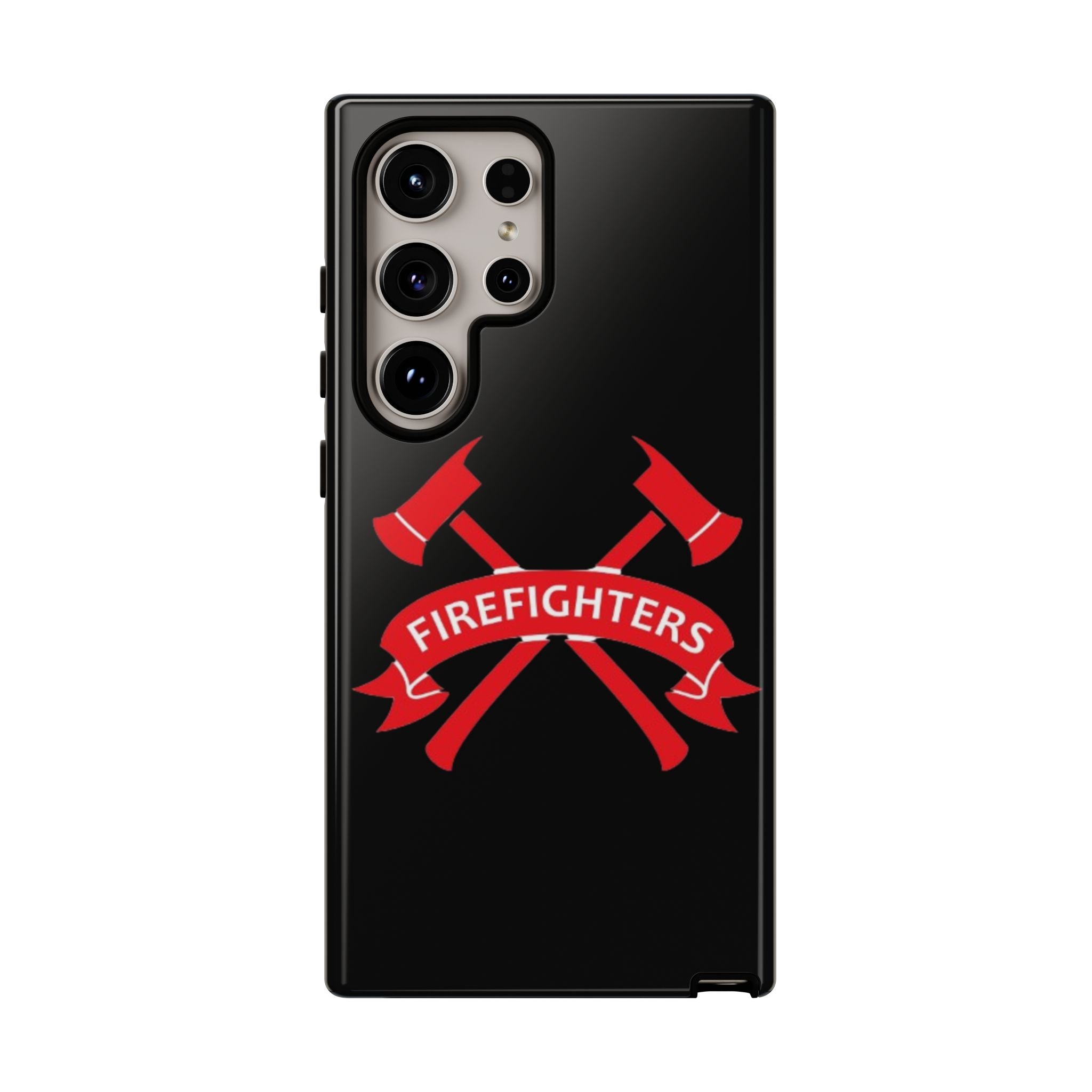 Firefighters Tough Phone Case — Red Crossed Axes Design