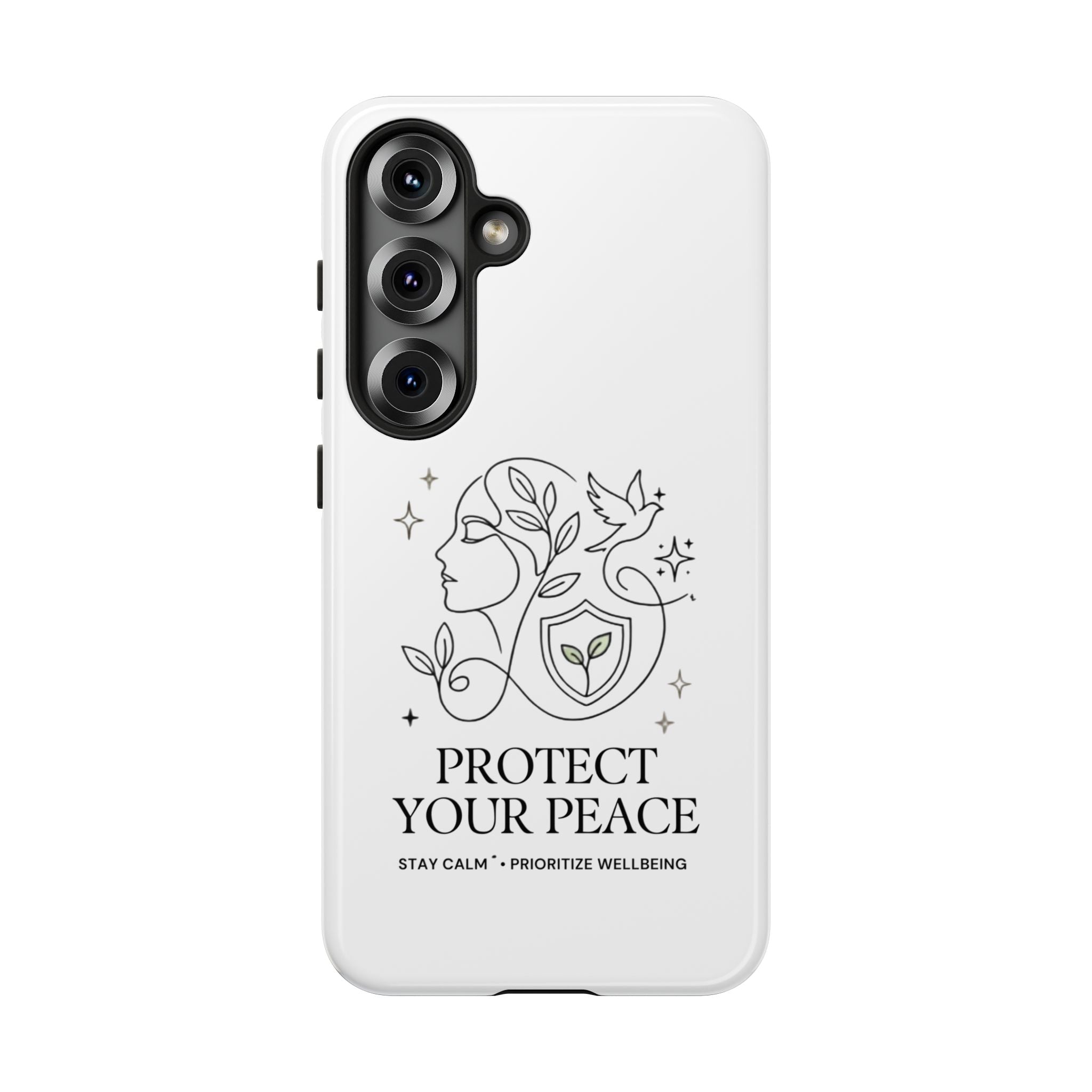 Protect Your Peace Phone Case – Minimalist Wellness iPhone Cover