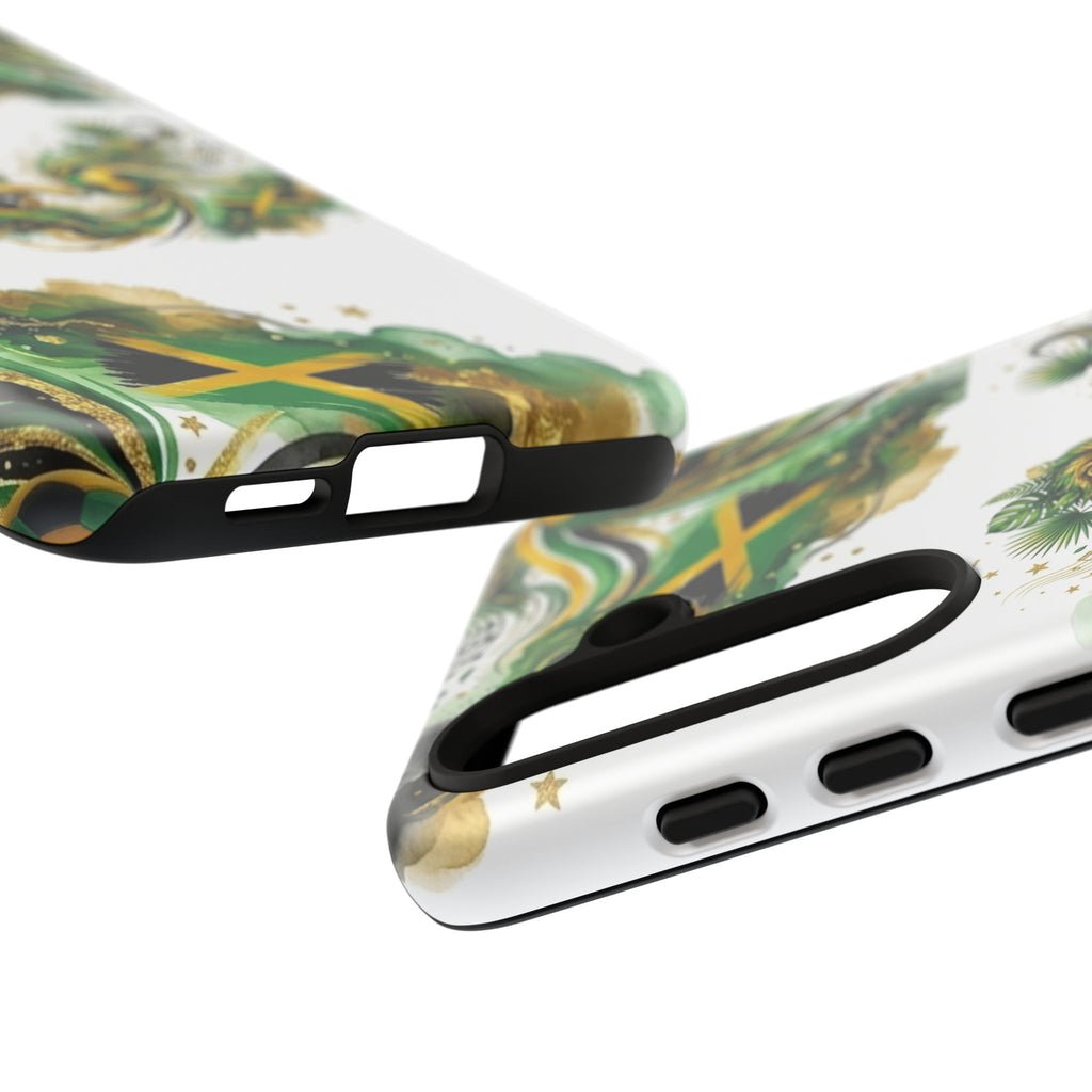Jamaica Lion Phone Case — Jamaican Flag Rasta Protective Tough Case