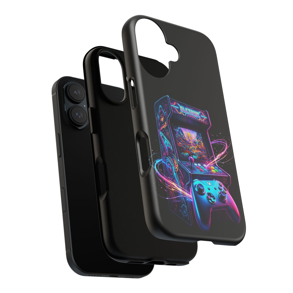 Retro Arcade Phone Case — Neon Gaming Controller Design