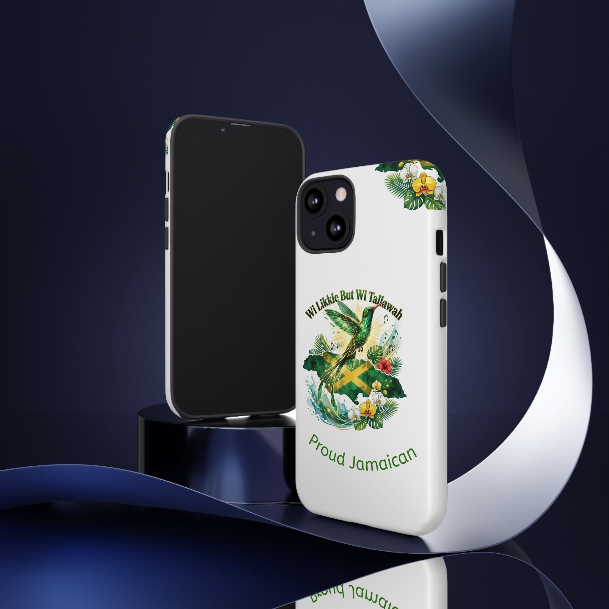Jamaica Hummingbird Phone Case — “Wi Likkle But Wi Tallawah” Tropical Protective Cover
