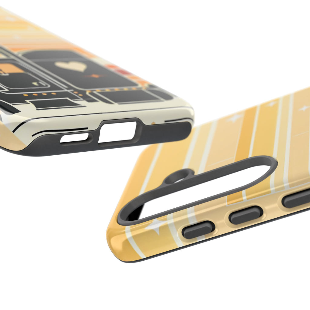 Trucker Heart Phone Case — Retro Semi Truck Protective Phone Cover