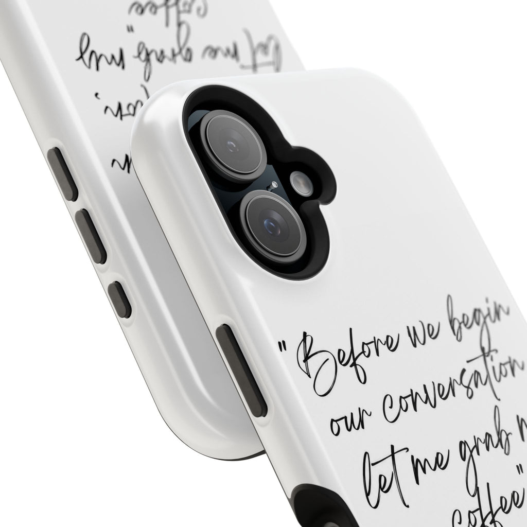 Coffee Quote Magnetic Impact-Resistant Phone Case