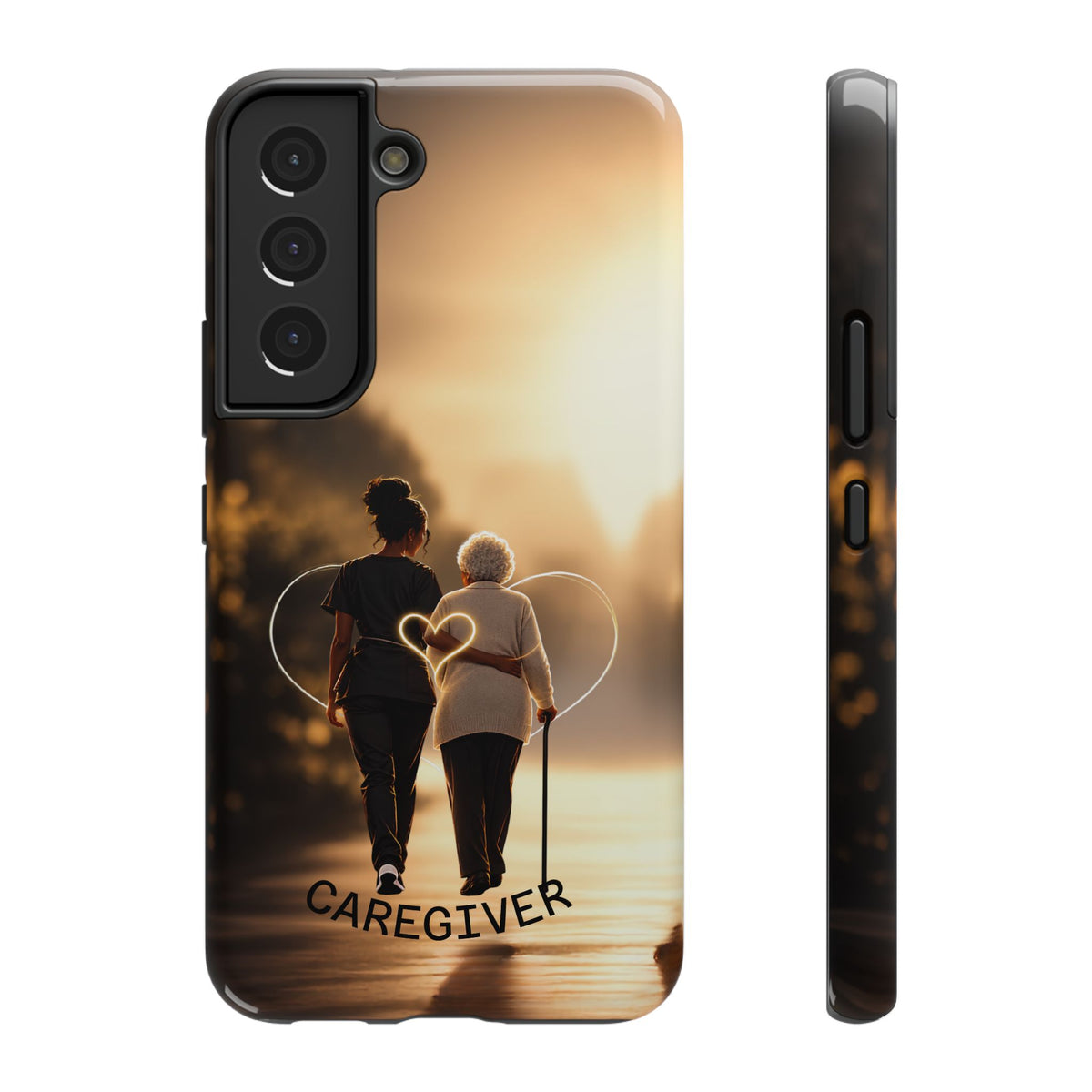 Caregiver Phone Case — Impact-Resistant Protective Case with Heart Design