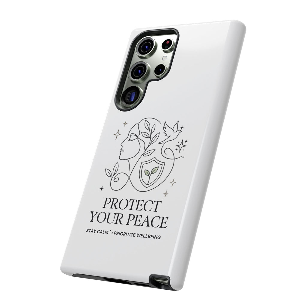 Protect Your Peace Phone Case – Minimalist Wellness iPhone Cover