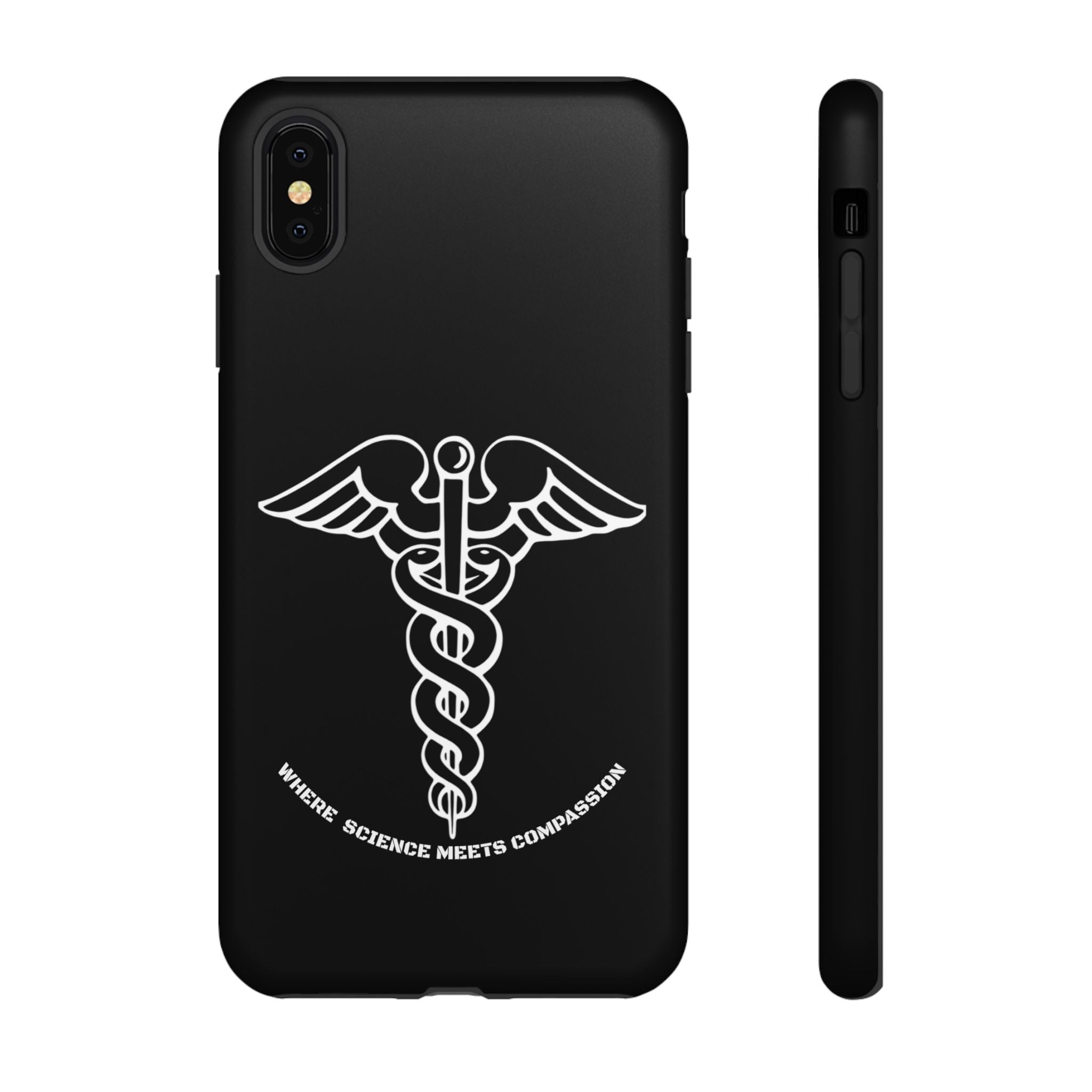 Medical Caduceus Phone Case — "Where Science Meets Compassion" Protective iPhone Cover