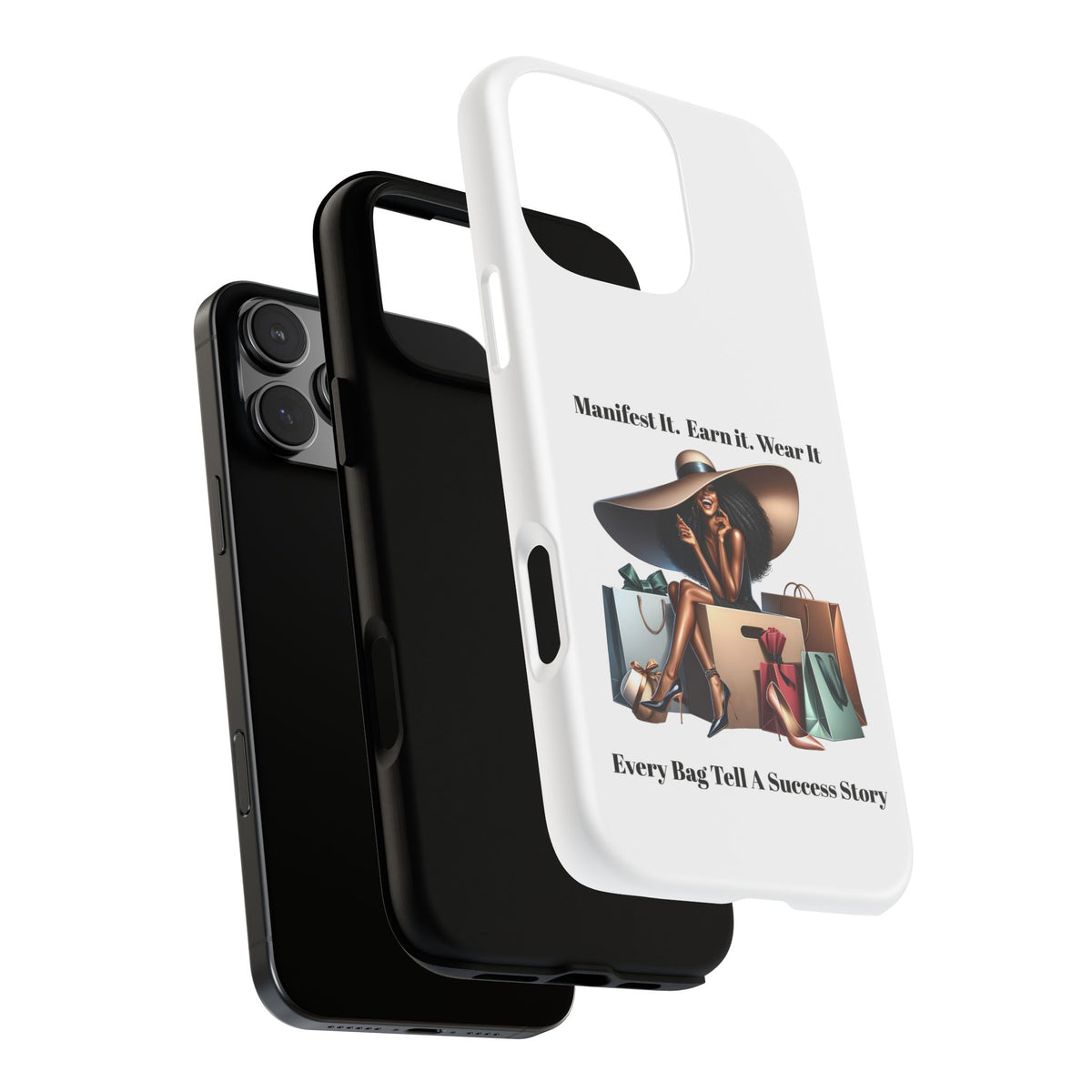 Phone Case - "Manifest It. Earn It. Wear It." Chic Shopper Design