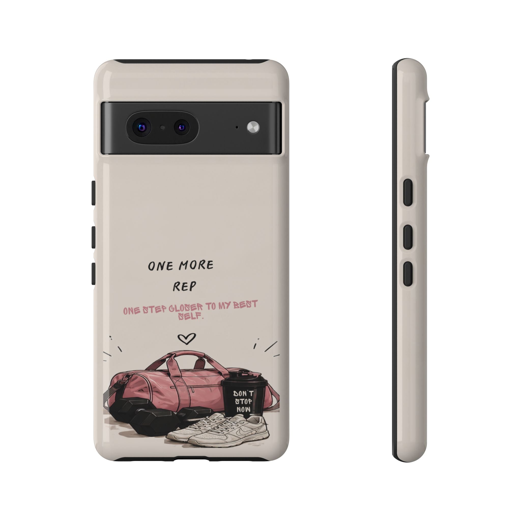 Gym Phone Case — "One More Rep" Workout Duffle & Sneakers Protective Case