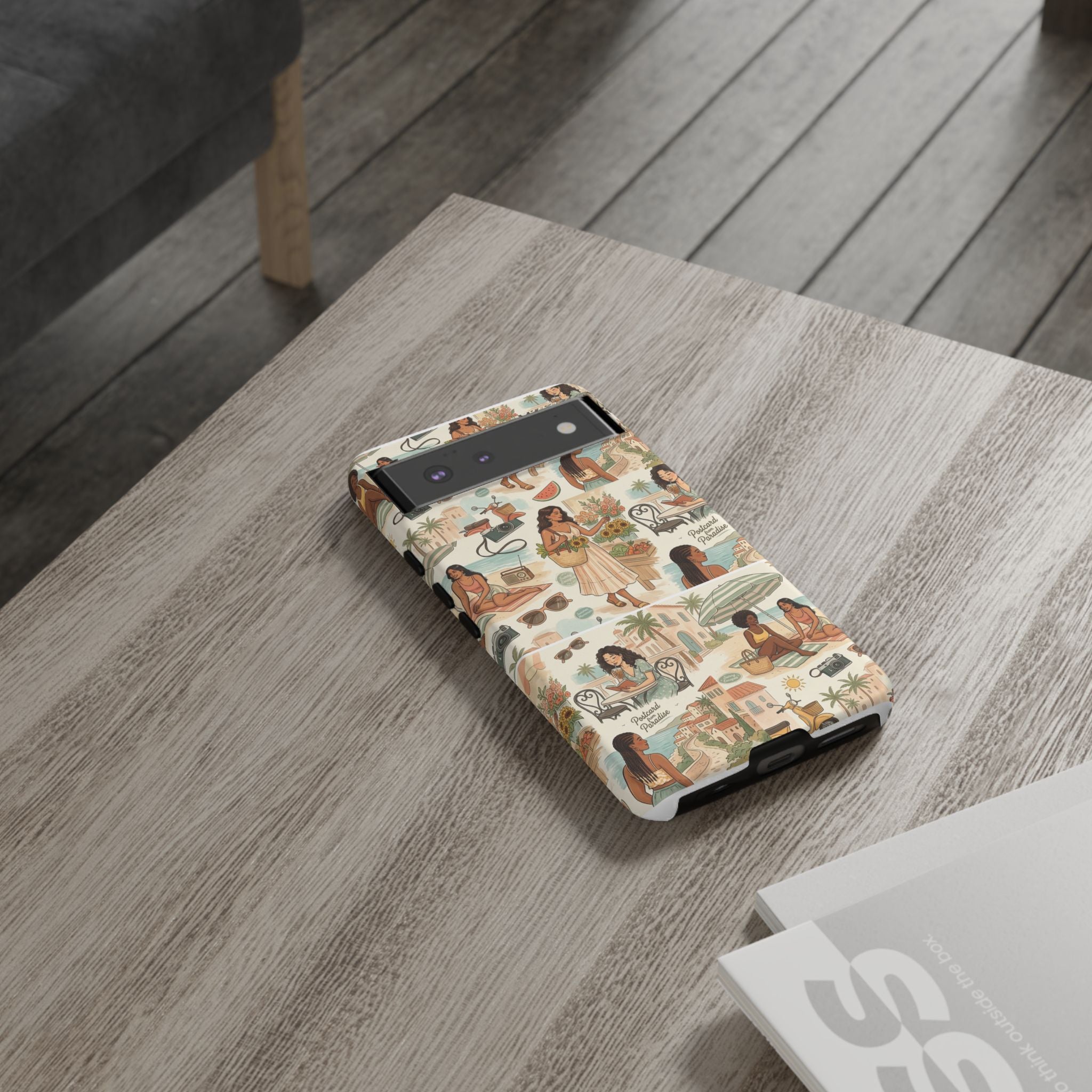 Tropical Vacation Phone Case — Vintage Beach Women Pattern