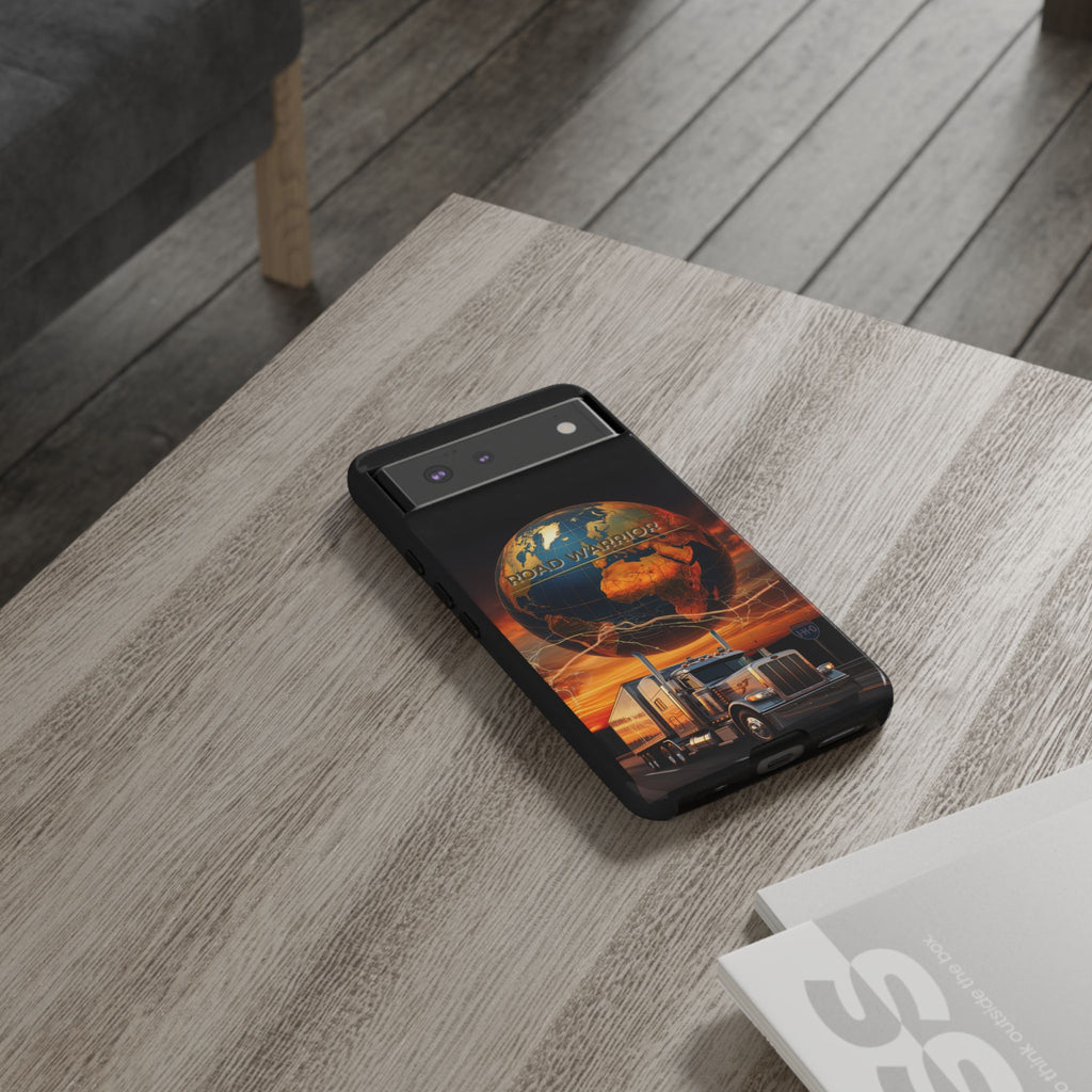Truck Driver Phone Case — 'Global Road Warrior' Semi Truck Globe Tough Phone Cover