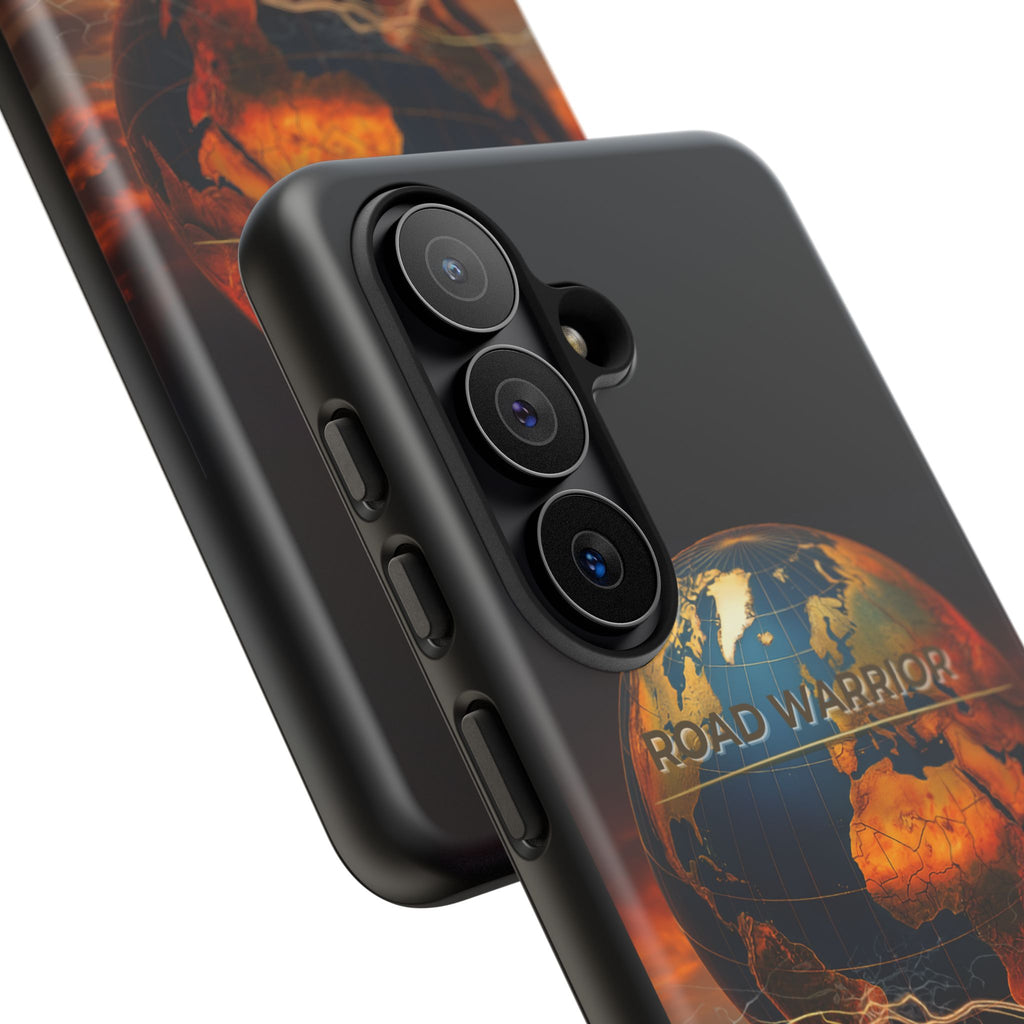 Truck Driver Phone Case — 'Global Road Warrior' Semi Truck Globe Tough Phone Cover