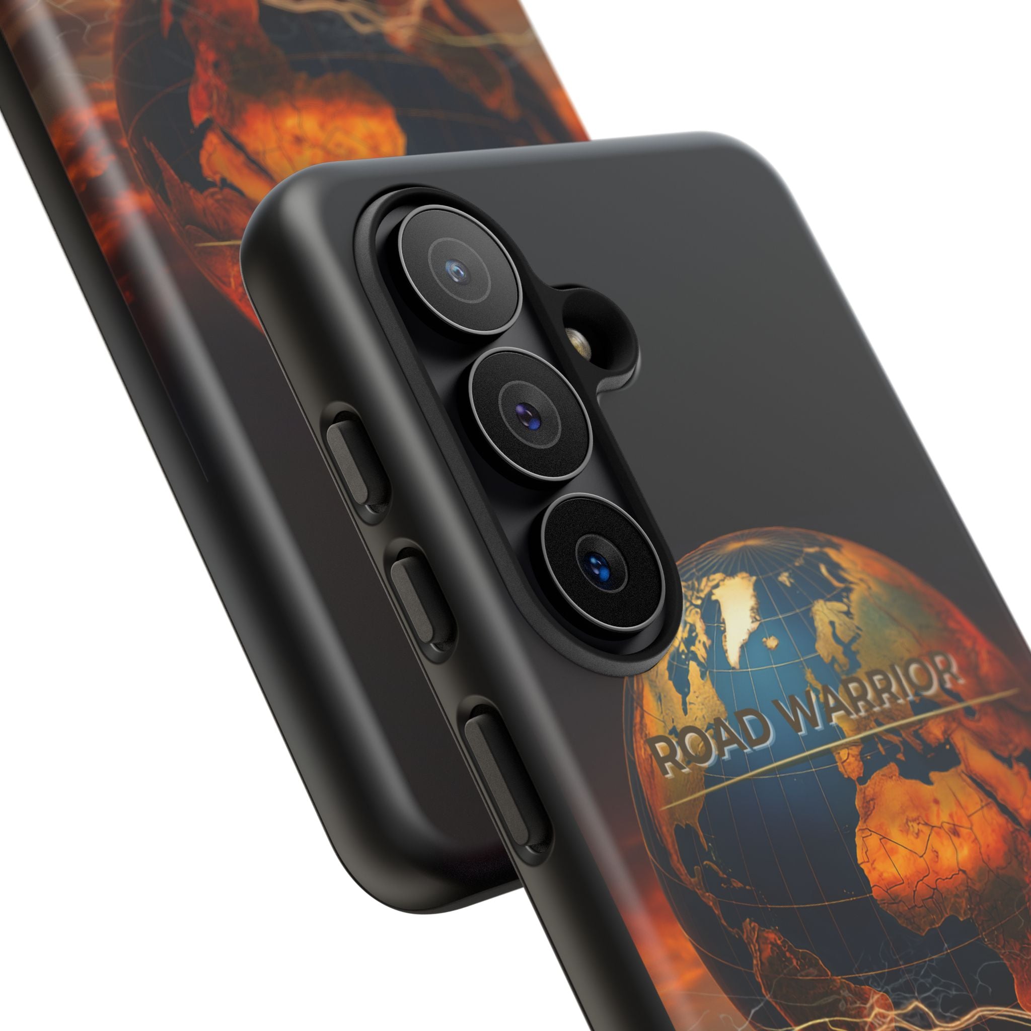 Truck Driver Phone Case — 'Global Road Warrior' Semi Truck Globe Tough Phone Cover