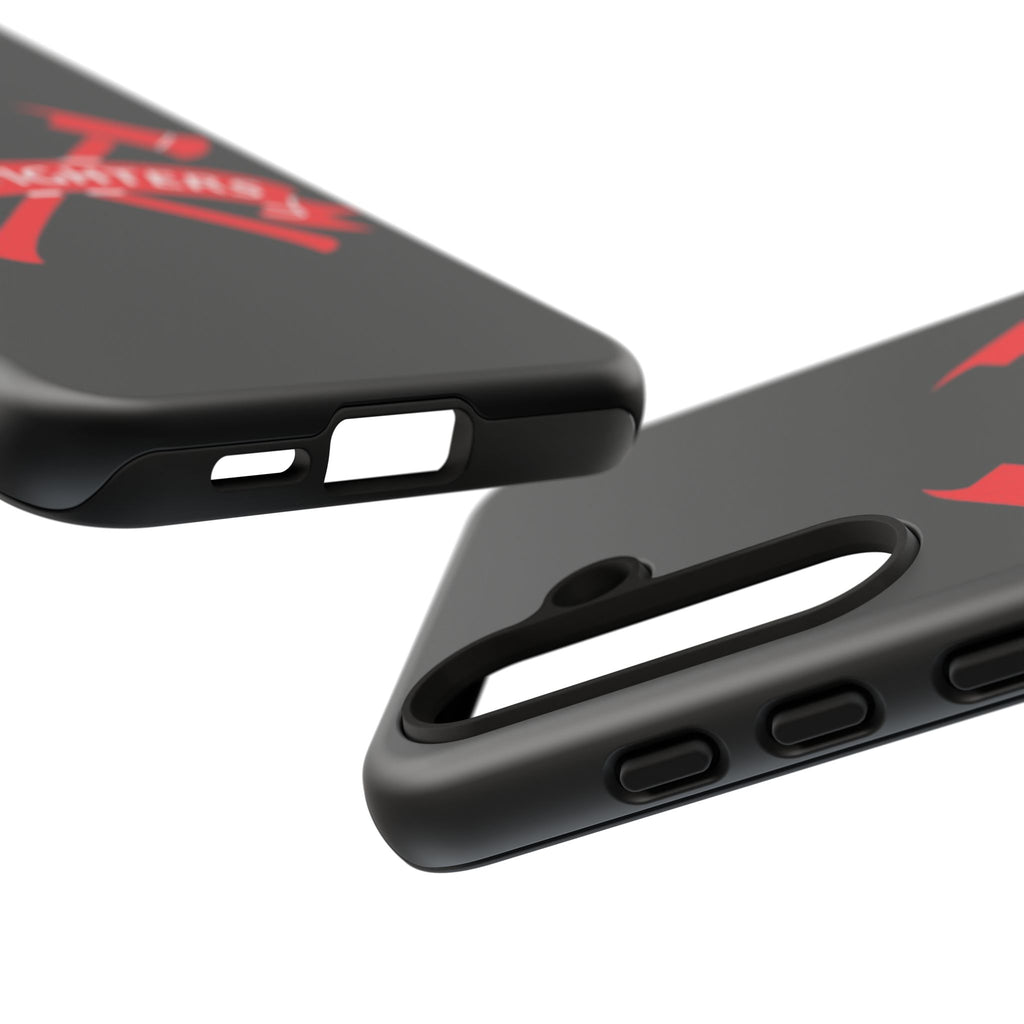 Firefighters Tough Phone Case — Red Crossed Axes Design