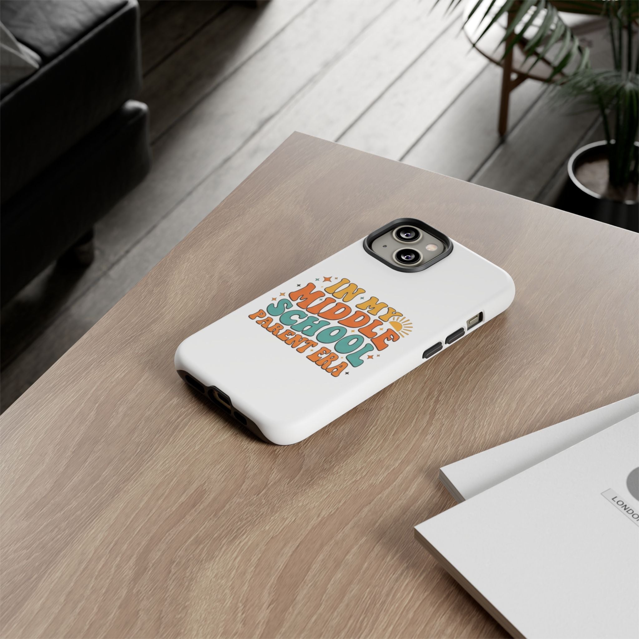 Middle School Parent Phone Case — "In My Middle School Parent Era" Retro Design