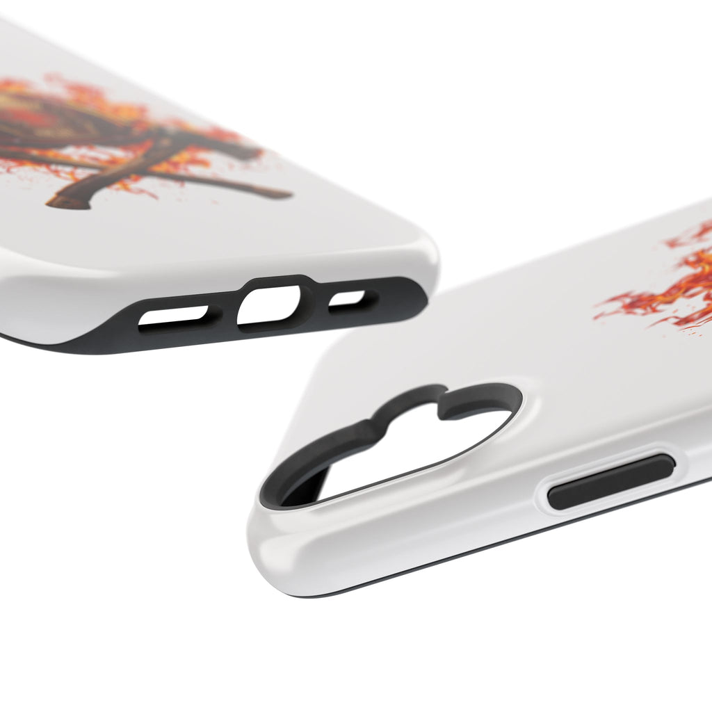 Firefighter Helmet Flames Phone Case — Station 117 Magnetic Impact-Resistant Case