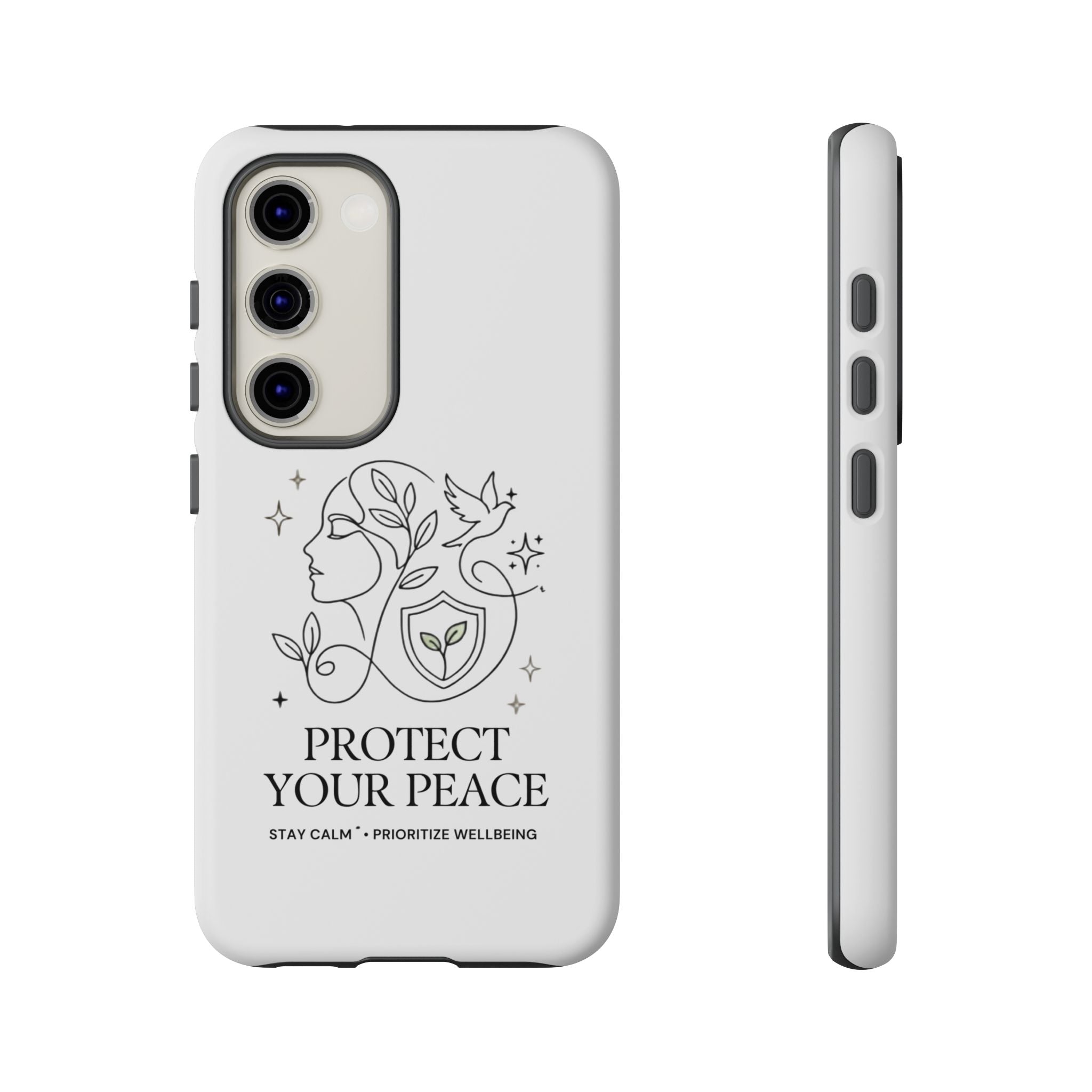 Protect Your Peace Phone Case – Minimalist Wellness iPhone Cover