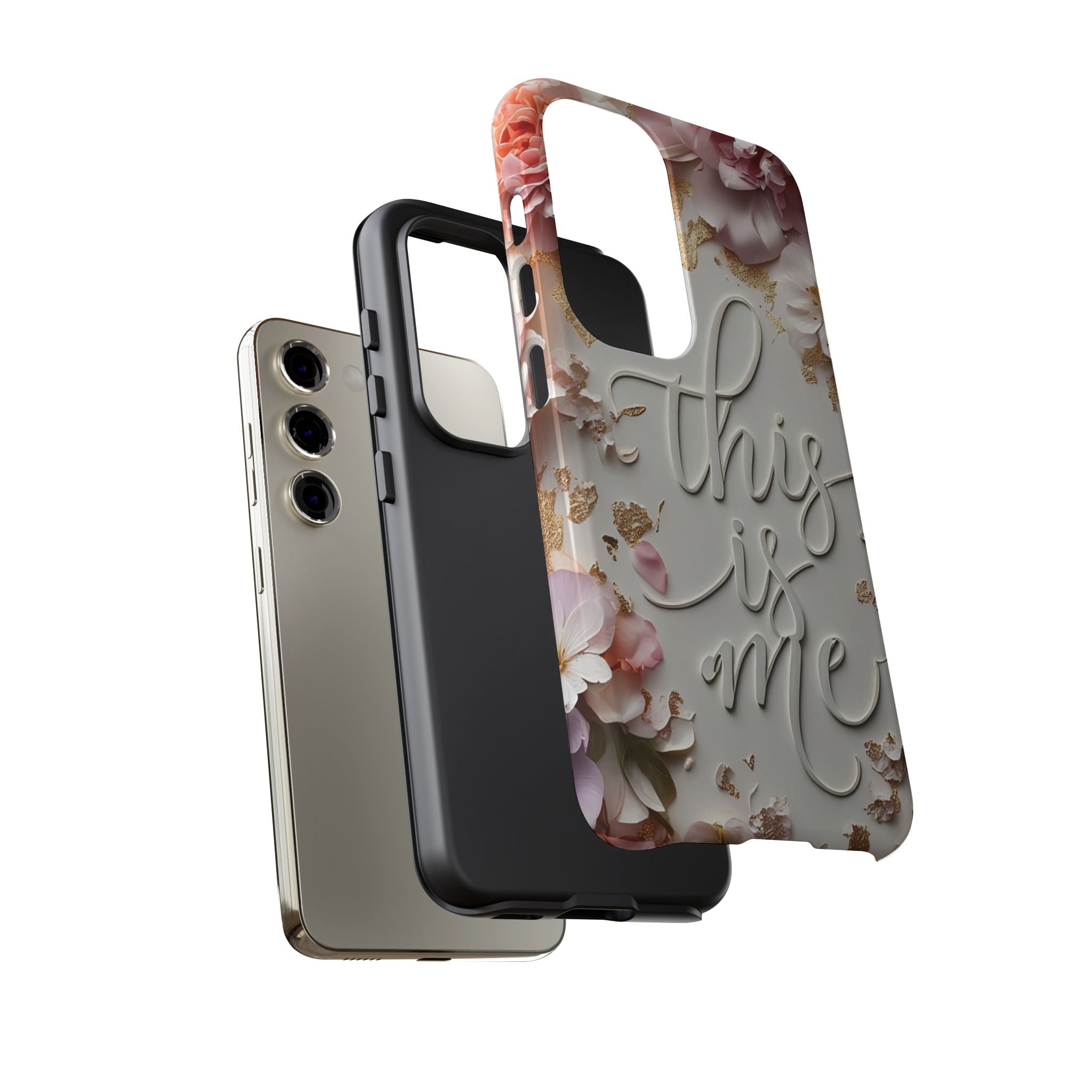 Phone Case — "This Is Me" Floral Tough Case