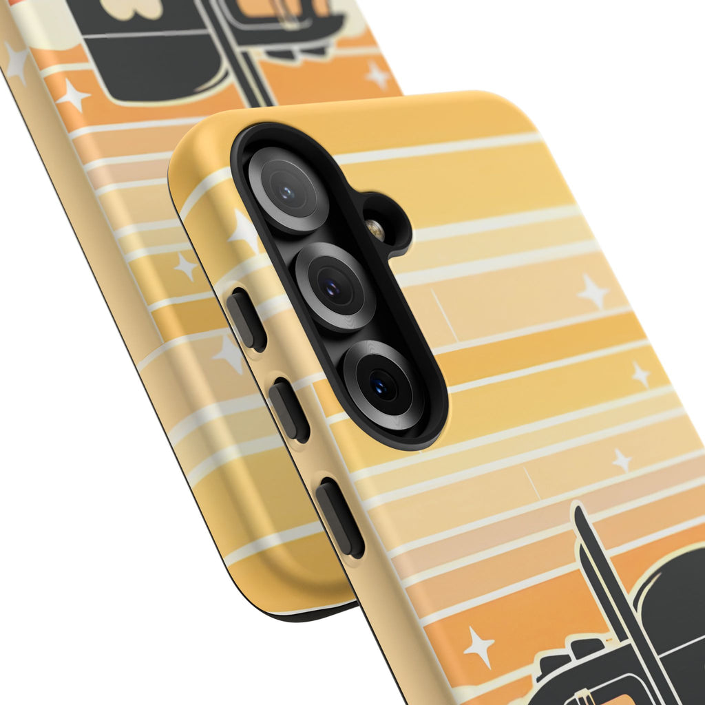 Trucker Heart Phone Case — Retro Semi Truck Protective Phone Cover