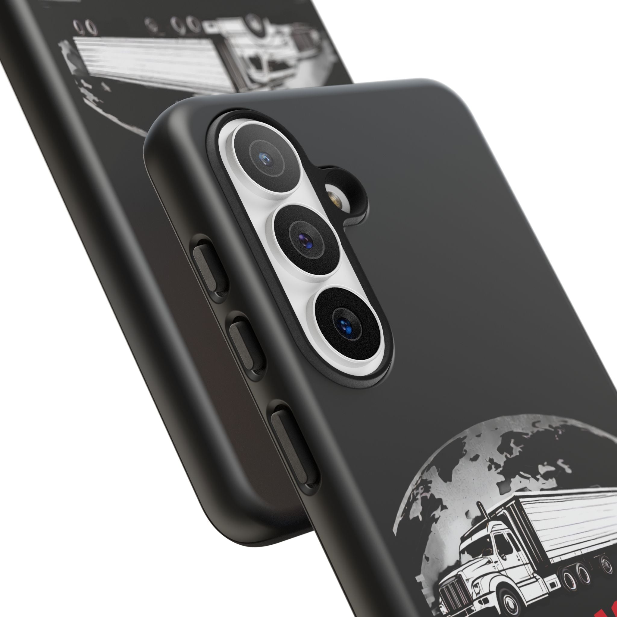 Truck Driver Phone Case - "My Daddy Keeps The World Rolling" Protective Cover