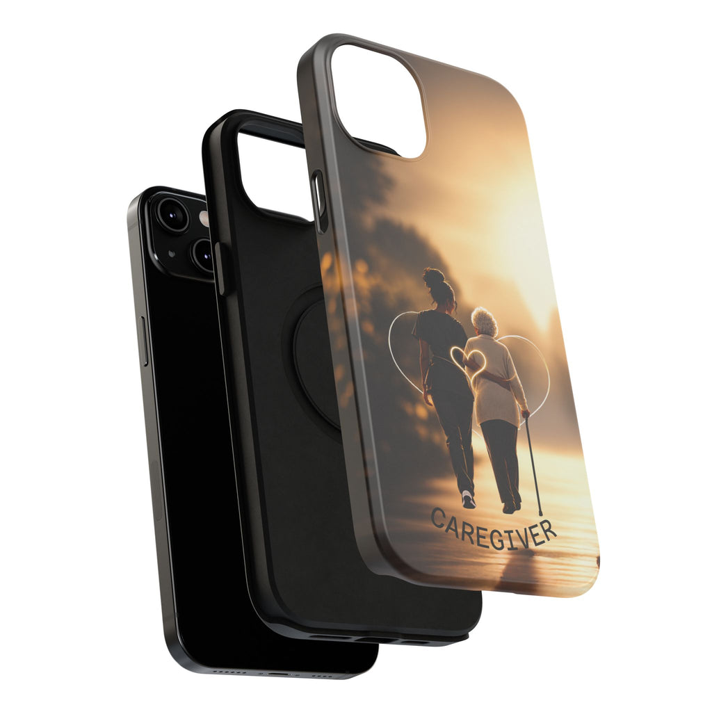 Caregiver Phone Case — Impact-Resistant Protective Case with Heart Design