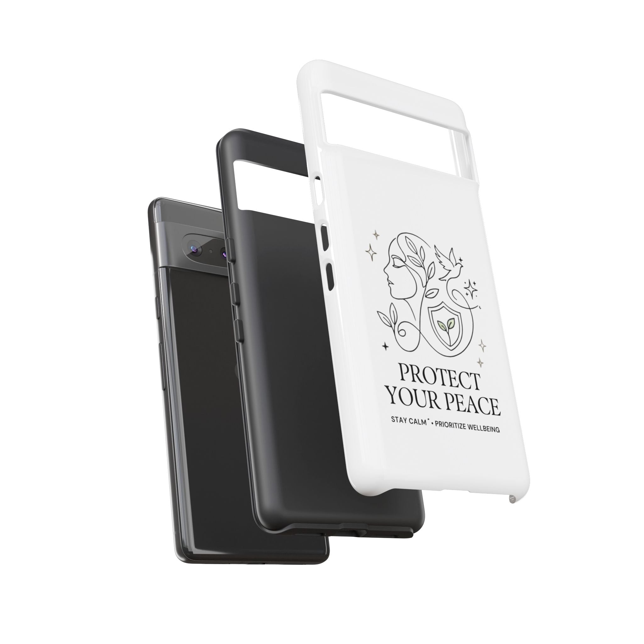Protect Your Peace Phone Case – Minimalist Wellness iPhone Cover