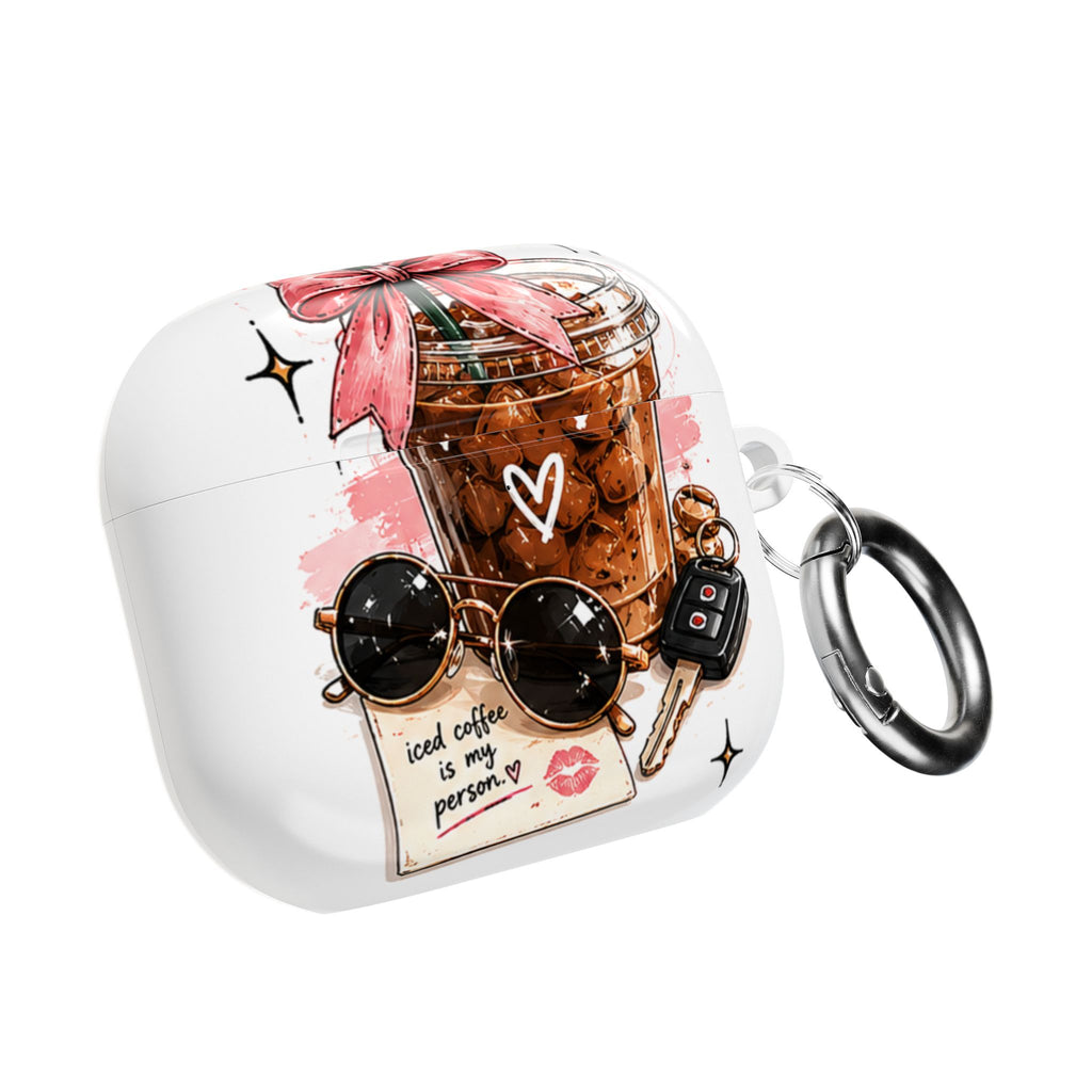 AirPod Case — Iced Coffee Is My Person Cute Graphic Protective Case