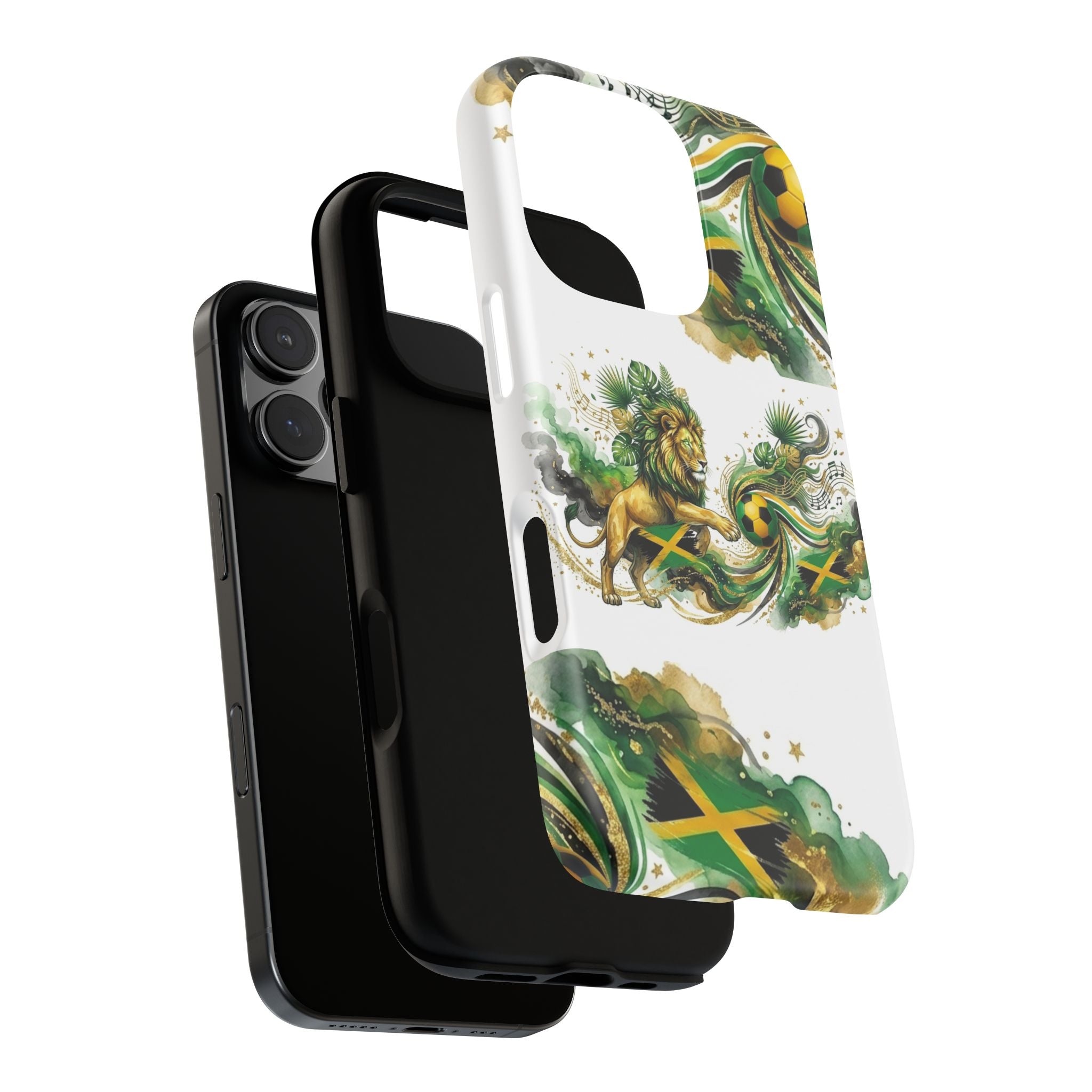 Jamaica Lion Phone Case — Jamaican Flag Rasta Protective Tough Case