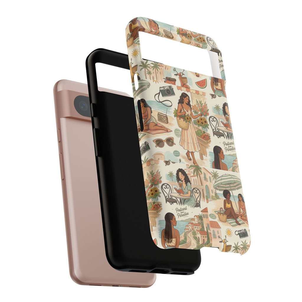 Tropical Vacation Phone Case — Vintage Beach Women Pattern