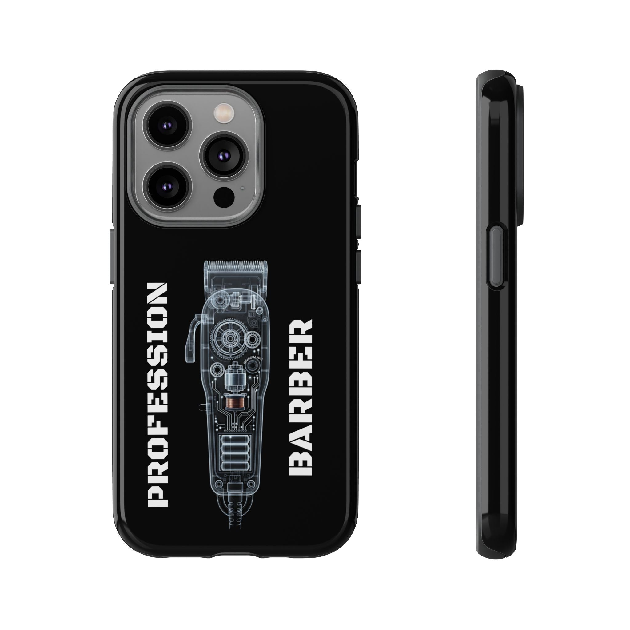 Barber Clip Cord X‑Ray Tough Phone Case – Professional Barber Gift